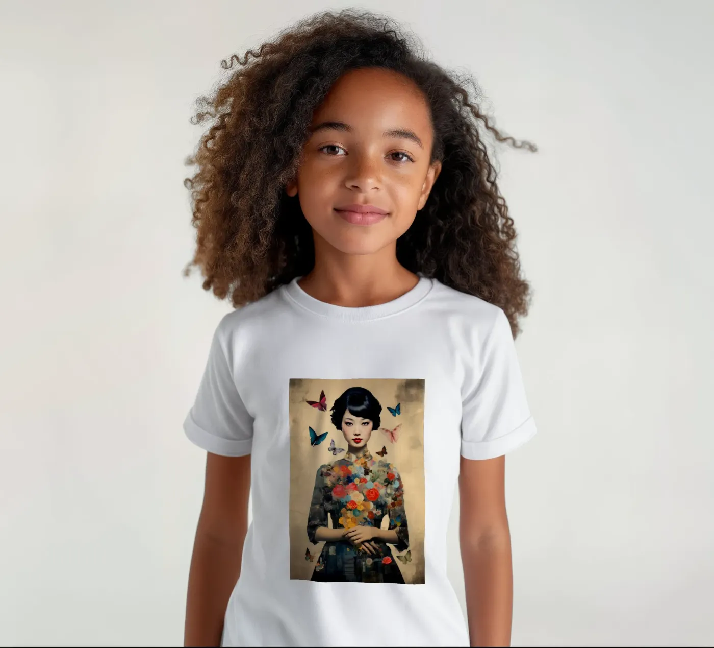 Aziatische vlinder kinder t-shirt van Tameo