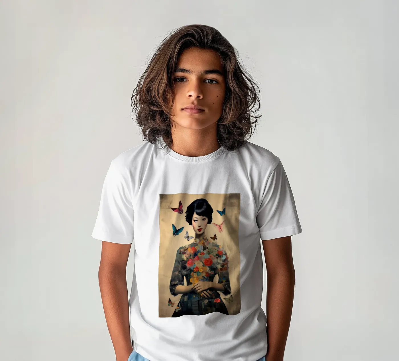 Aziatische vlinder kinder t-shirt van Tameo