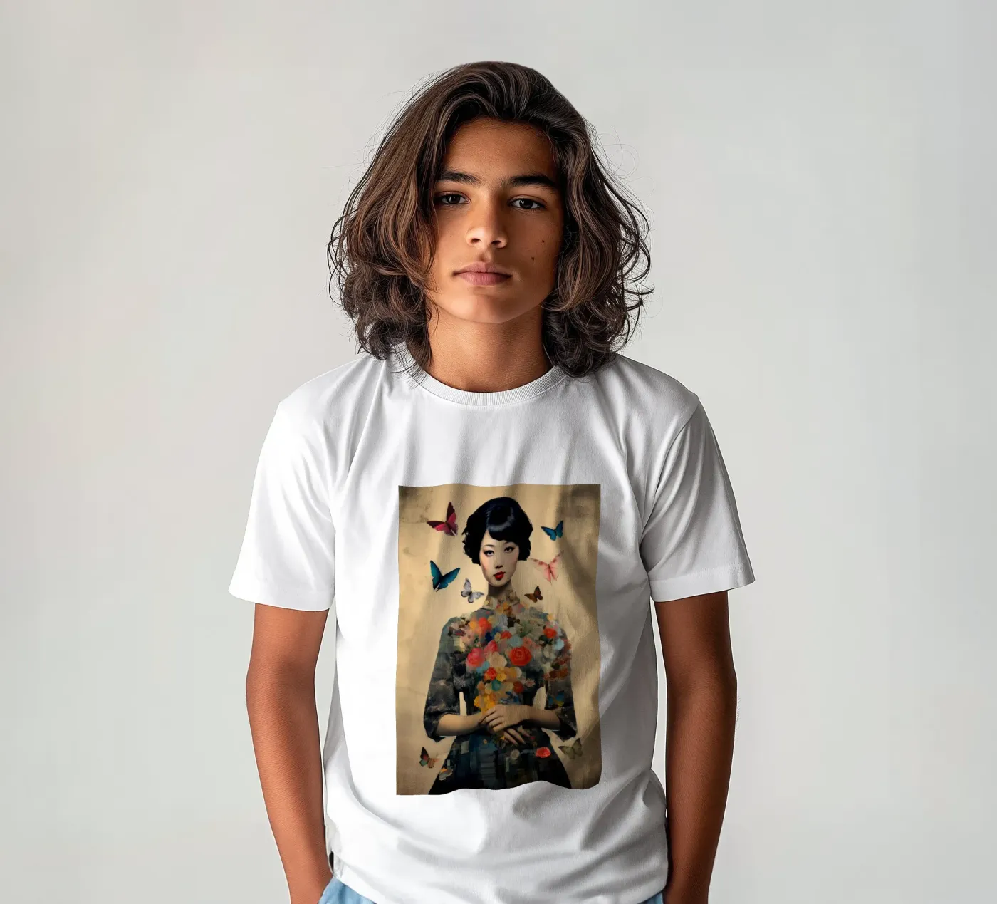 Aziatische vlinder kinder t-shirt van Tameo