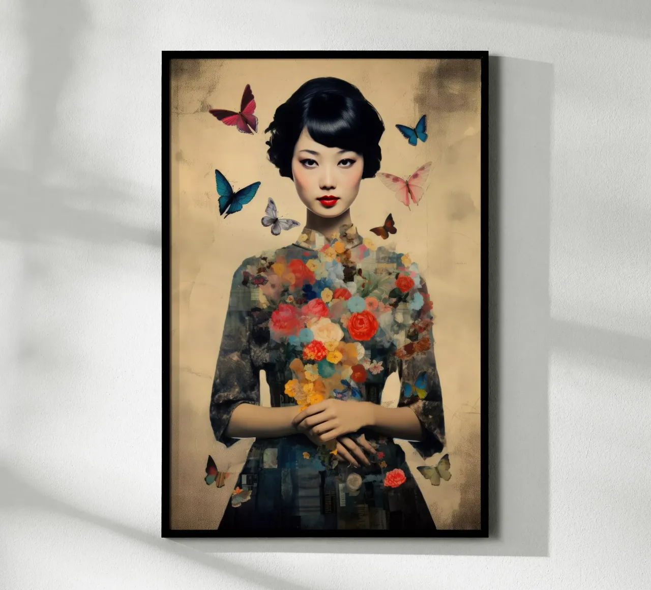 Asian Butterfly poster by Tameo