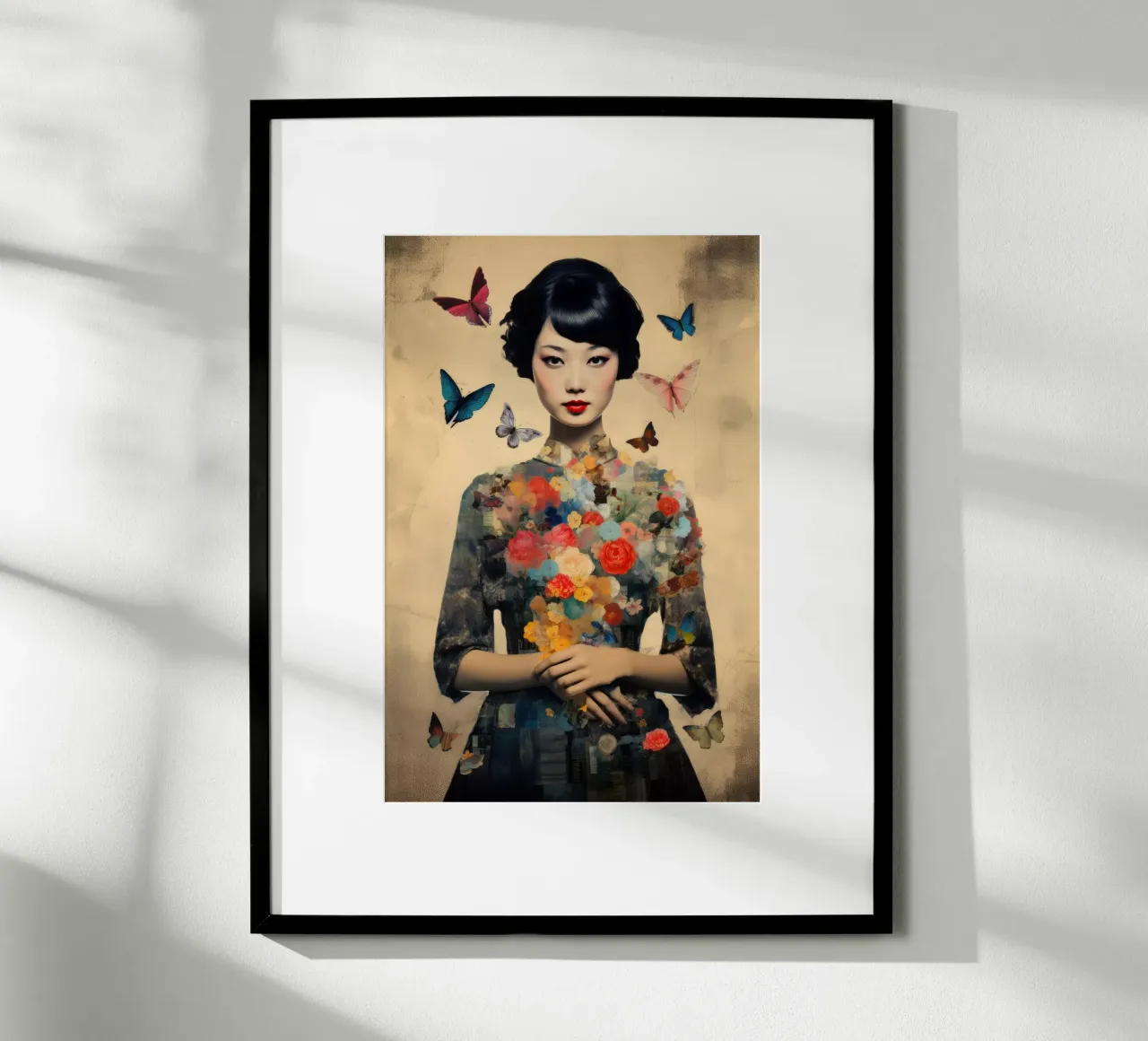 Asian Butterfly poster by Tameo