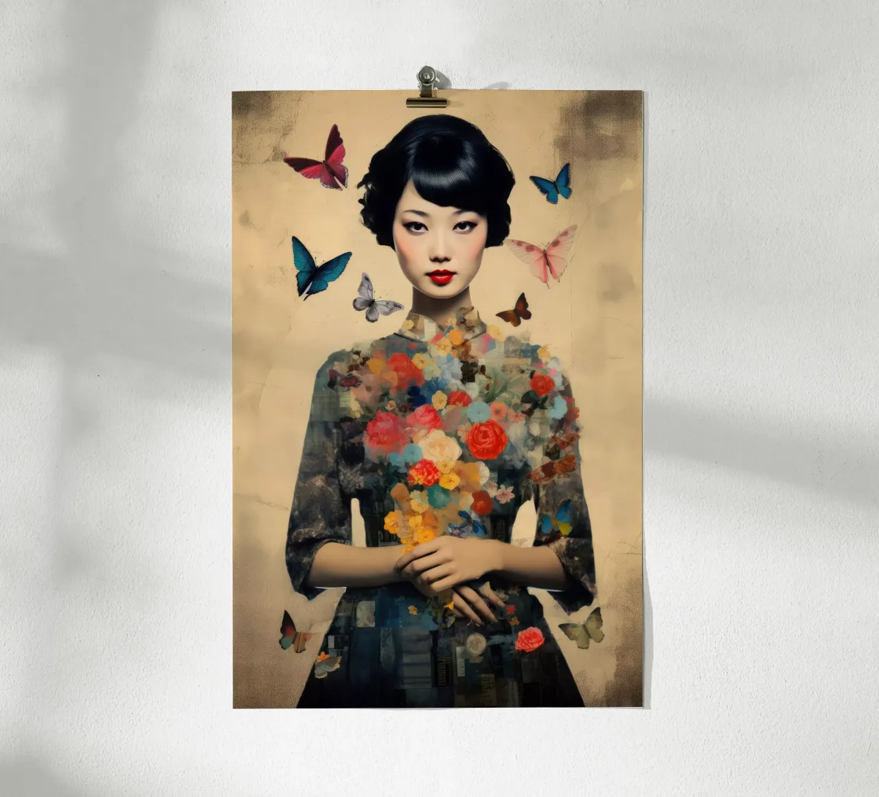 Asian Butterfly poster by Tameo