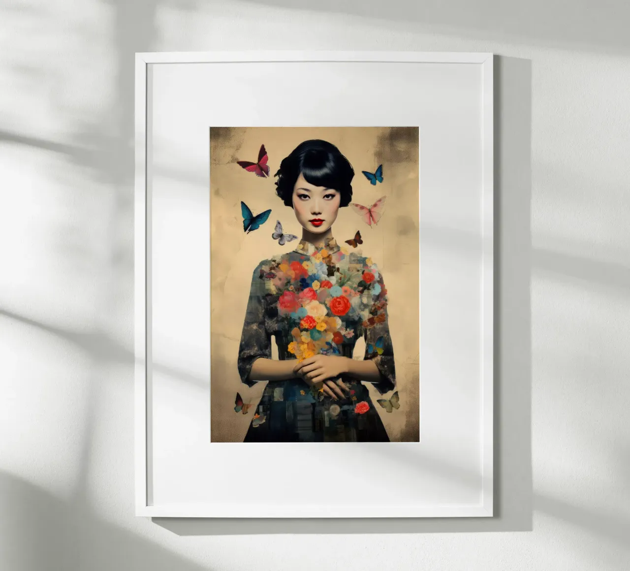 Asian Butterfly poster by Tameo