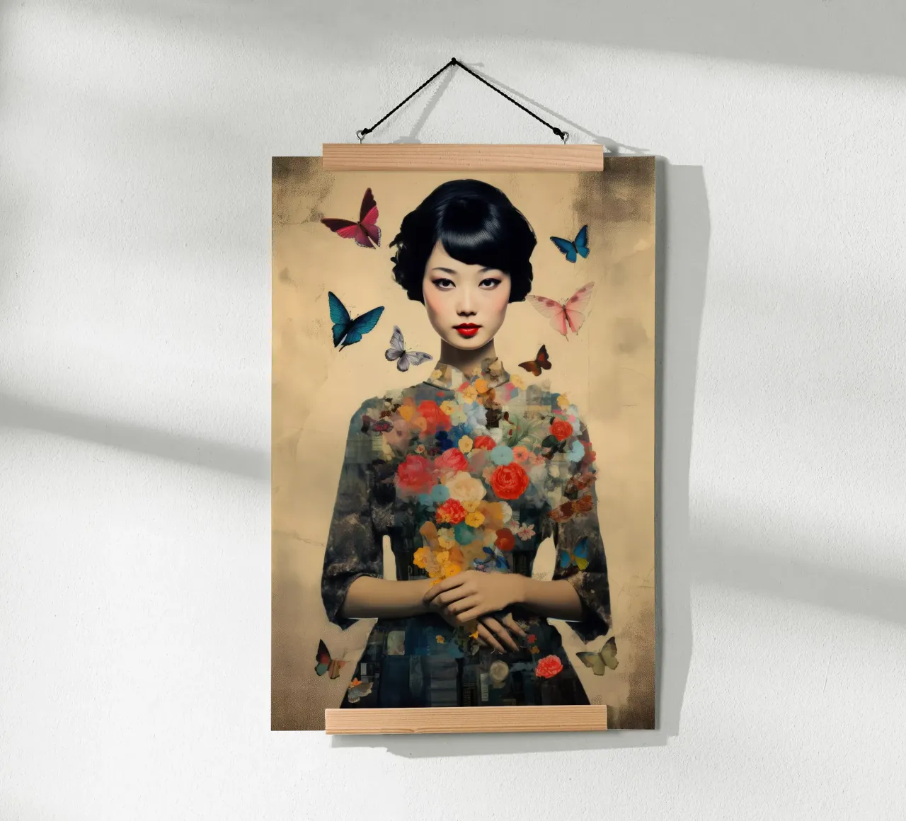 Asian Butterfly poster by Tameo