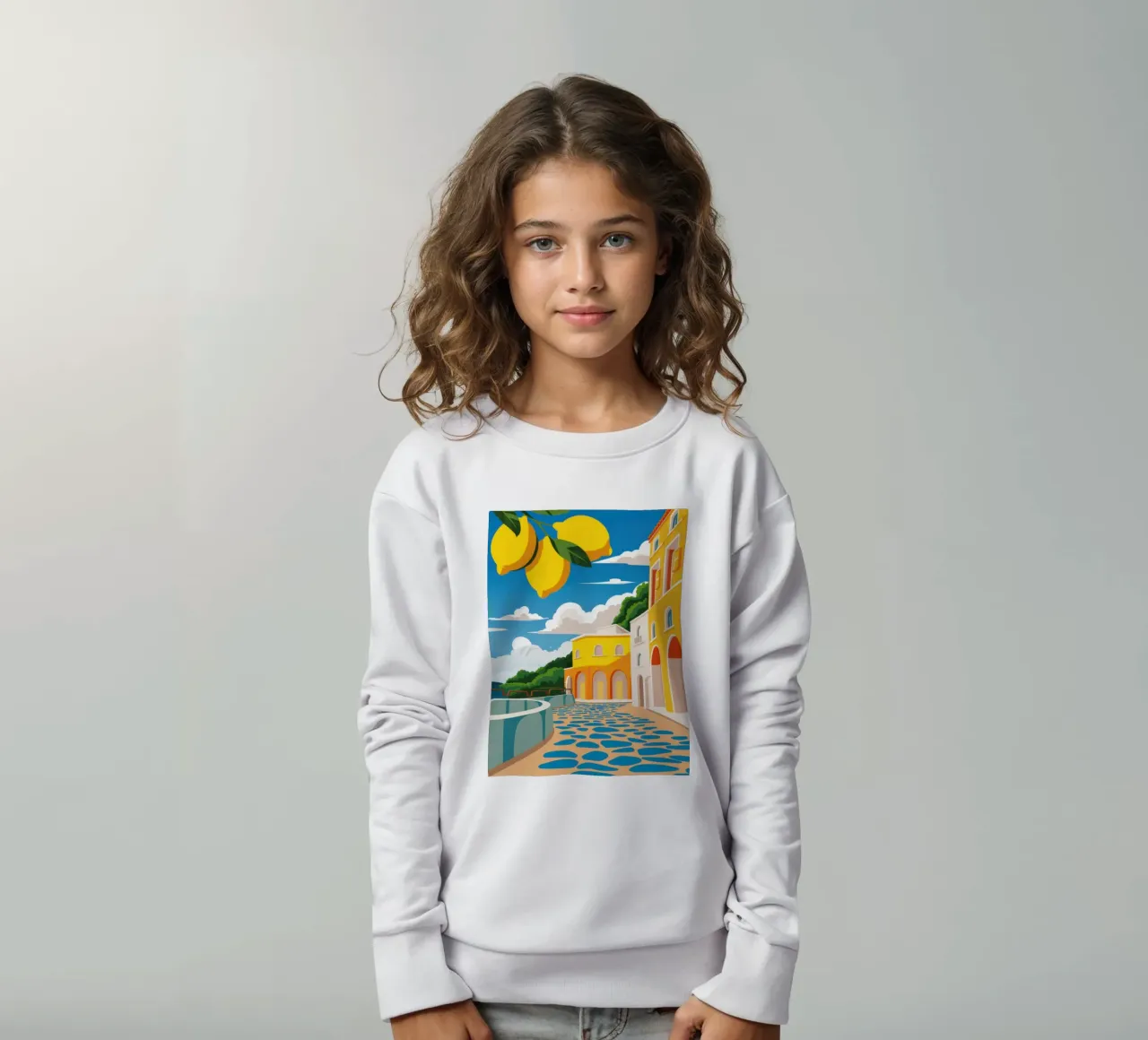 Terrazza al limone vista mare felpa bambino da Frosh Pallete