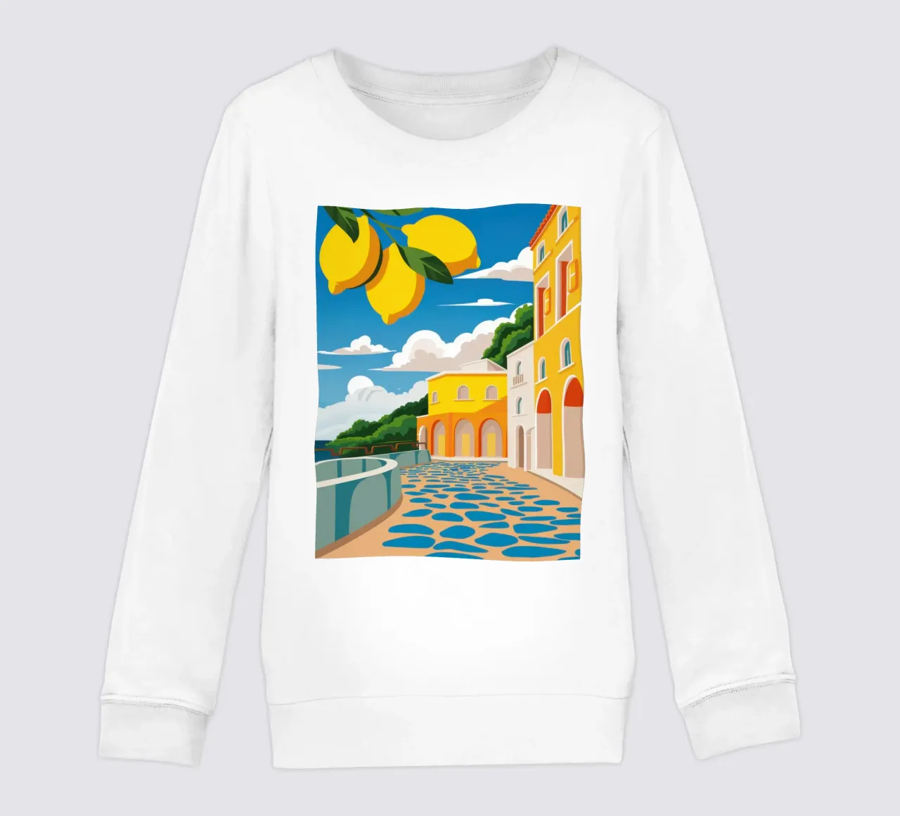 Terrazza al limone vista mare felpa bambino da Frosh Pallete