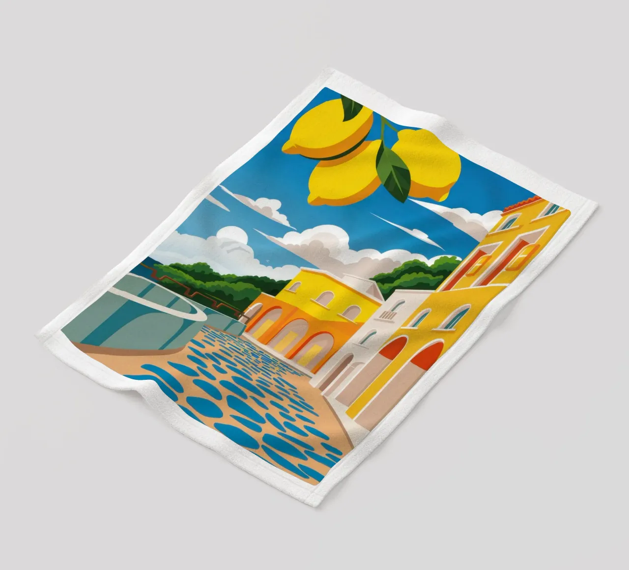 Terrazza al limone vista mare coperta in pile da Frosh Pallete