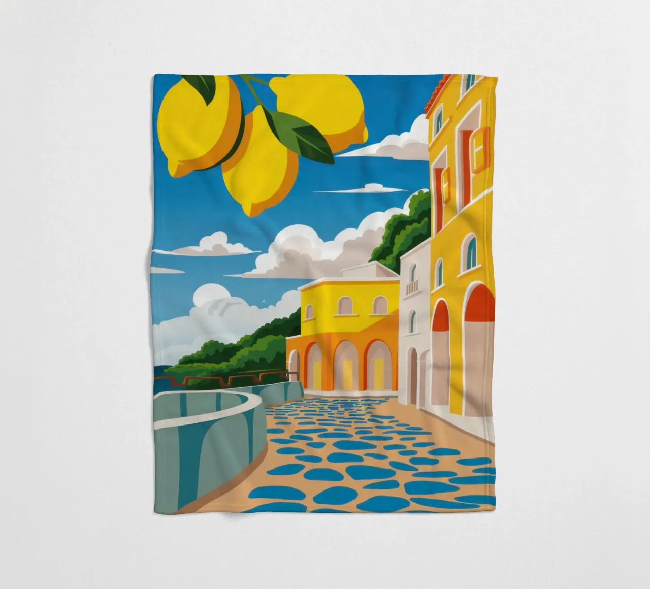Terrazza al limone vista mare coperta in pile da Frosh Pallete