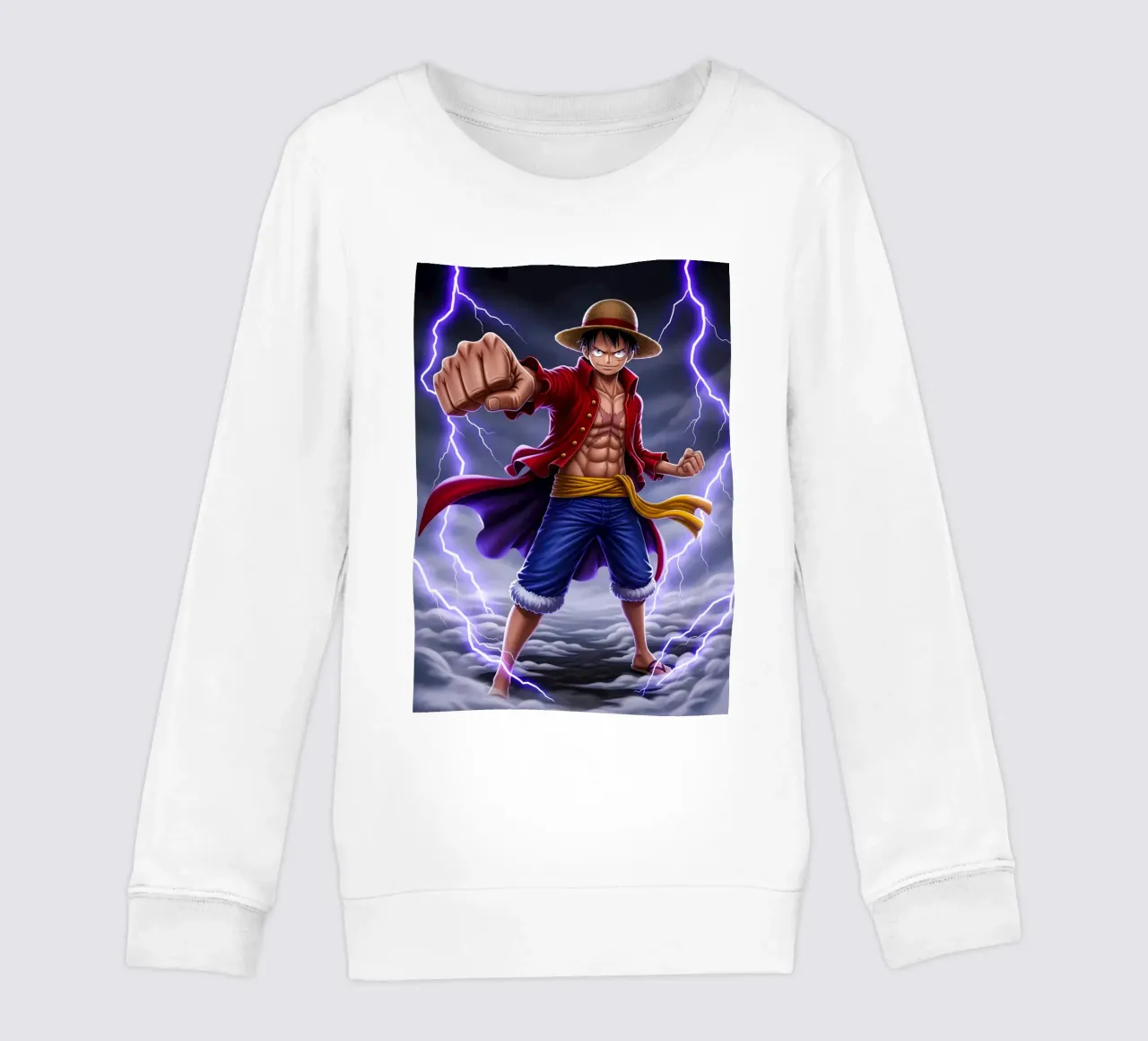 Monkey D Luffy - One Piece felpa bambino da Lembayung art