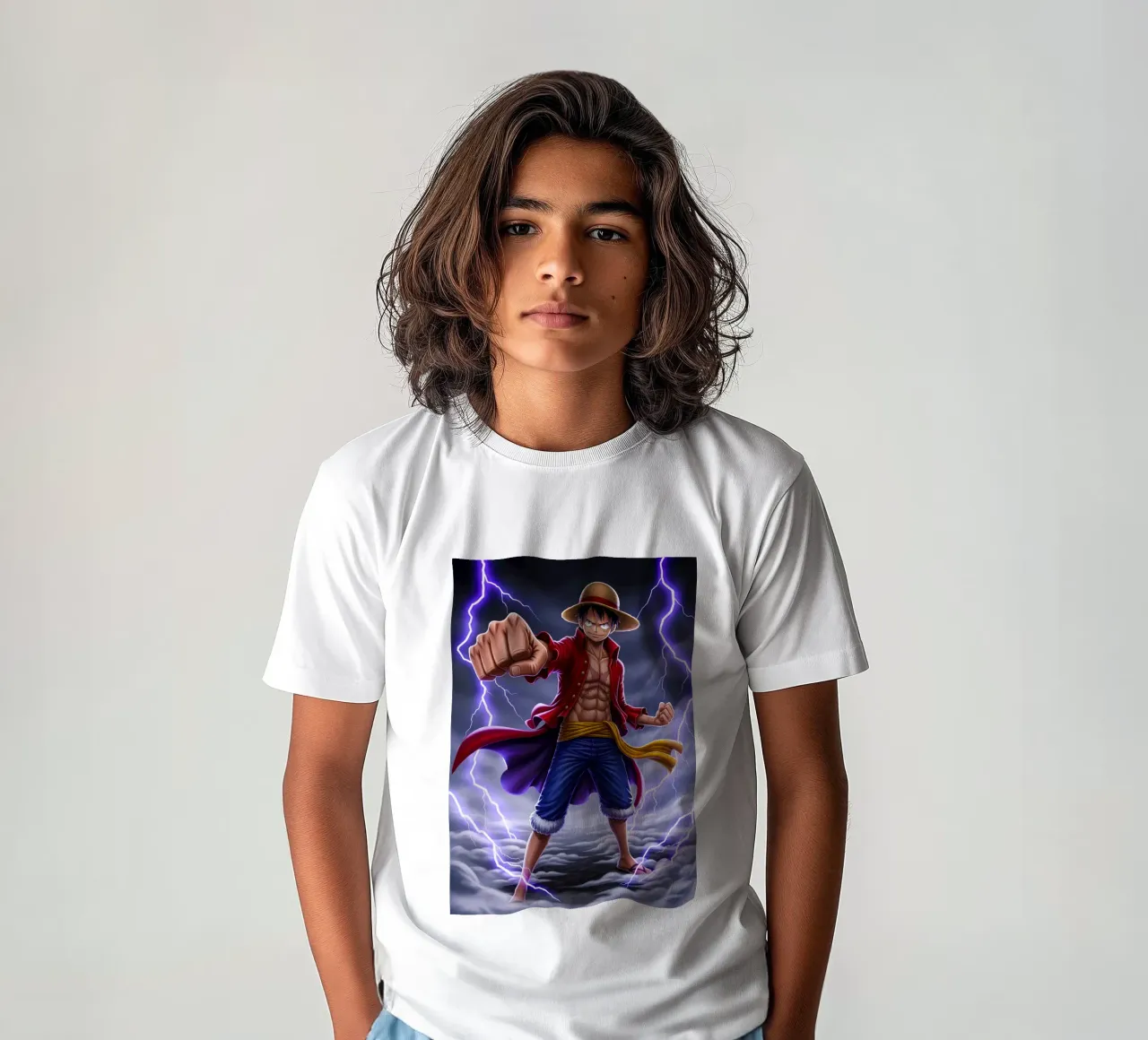 Monkey D Luffy - One Piece t-shirt bambini da Lembayung art