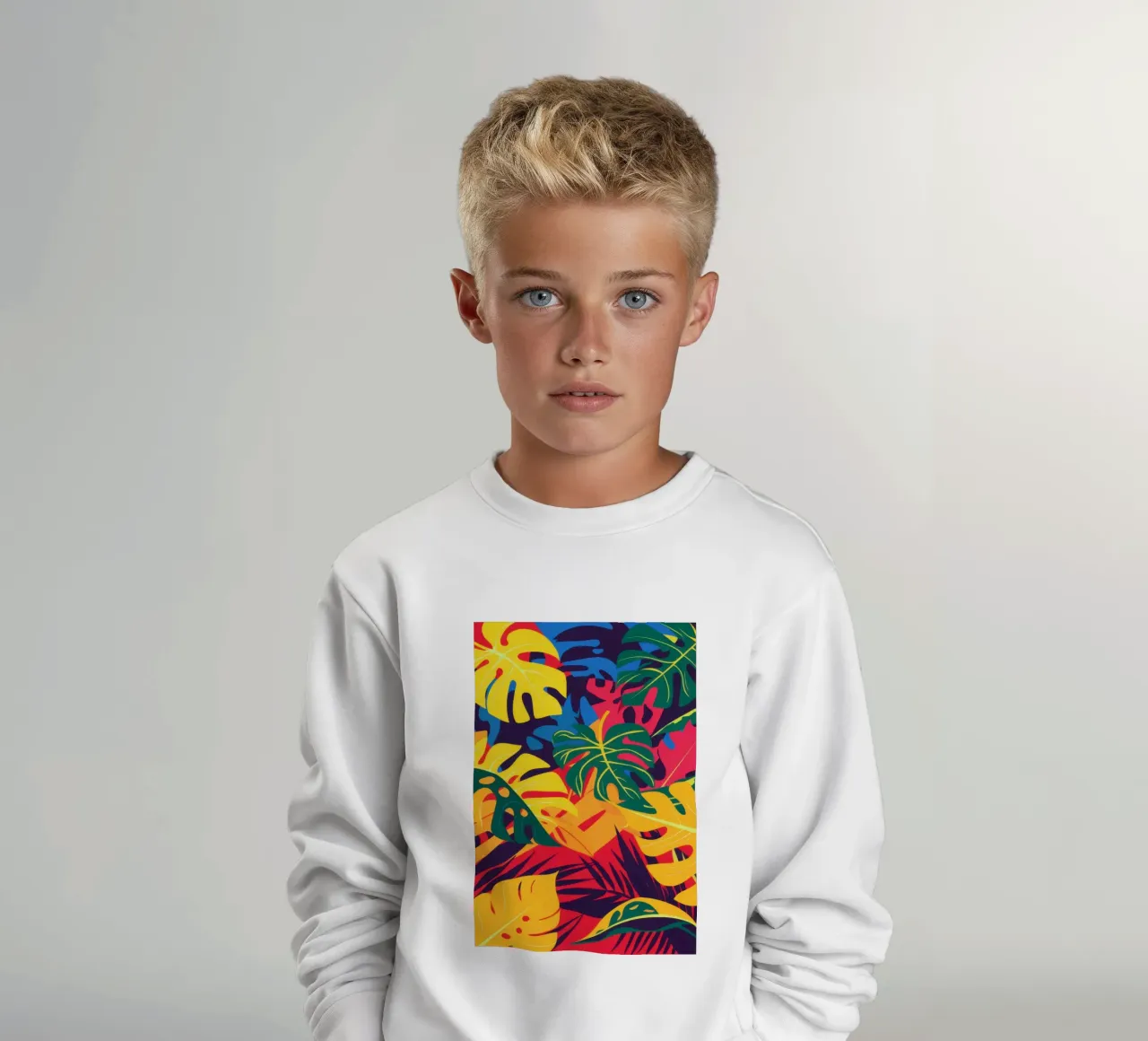 Vivida rivolta tropicale felpa bambino da Obs Canvas