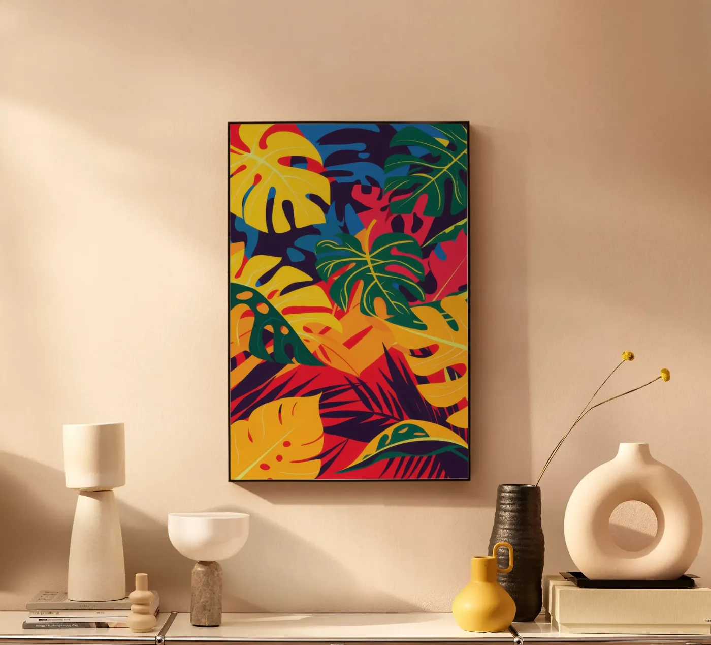 Vivida rivolta tropicale plexiglass da Obs Canvas