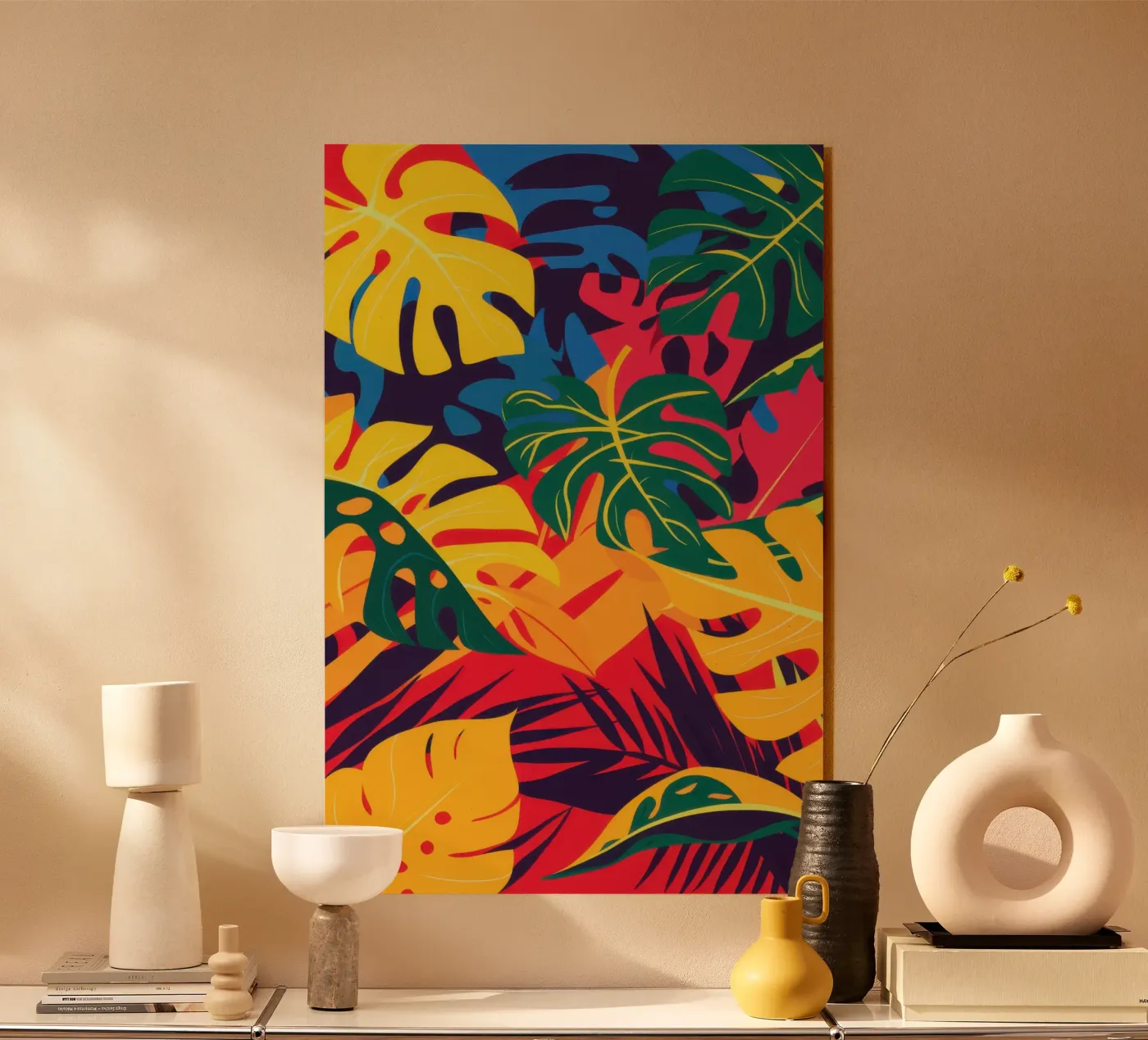 Vivida rivolta tropicale plexiglass da Obs Canvas