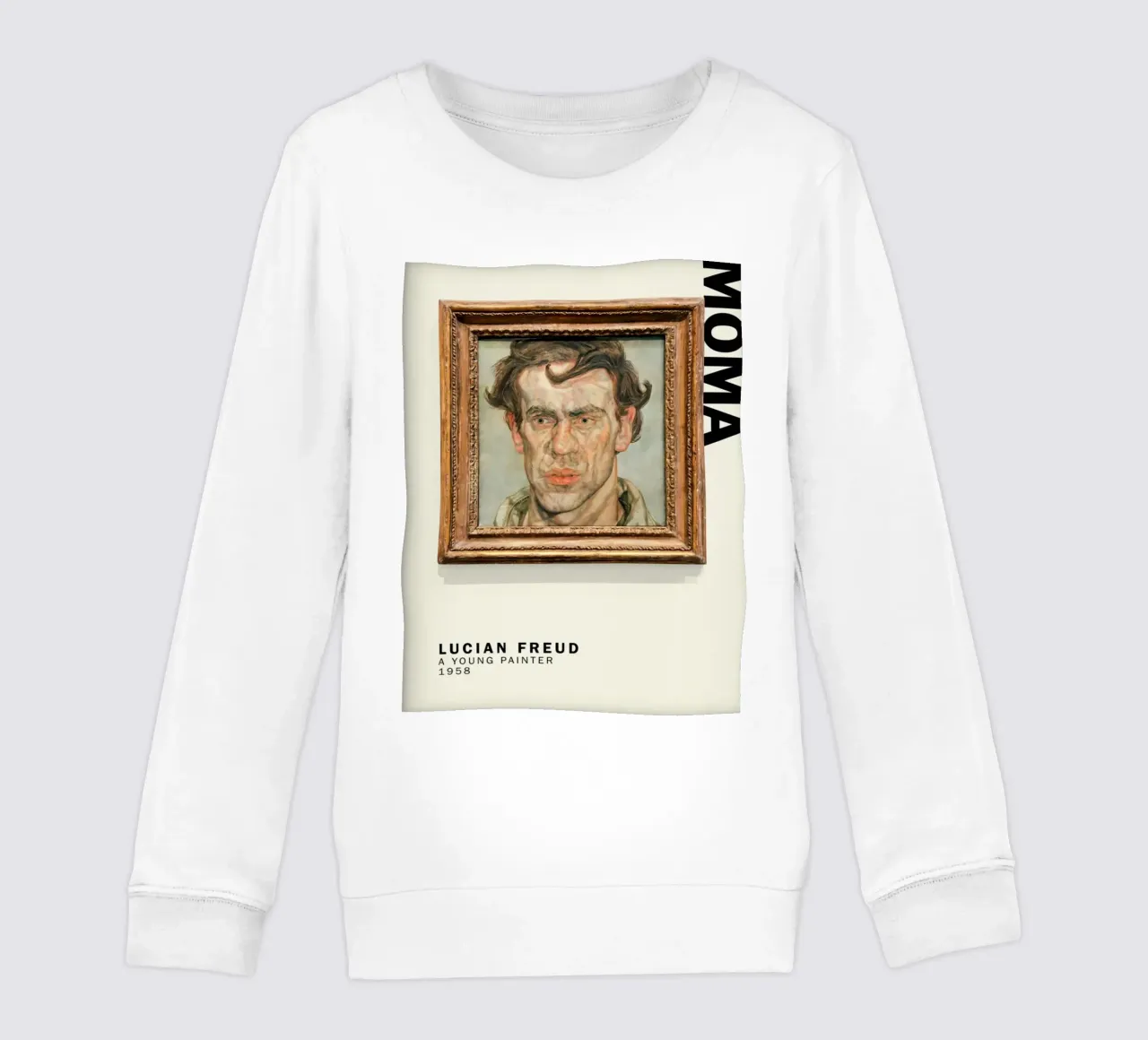 Un giovane pittore - Lucian Freud felpa bambino da julyebayprint