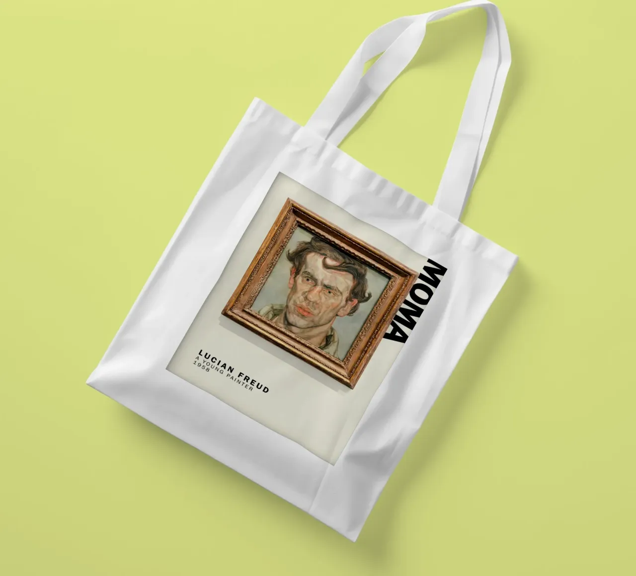 Un giovane pittore - Lucian Freud borsa in juta da julyebayprint