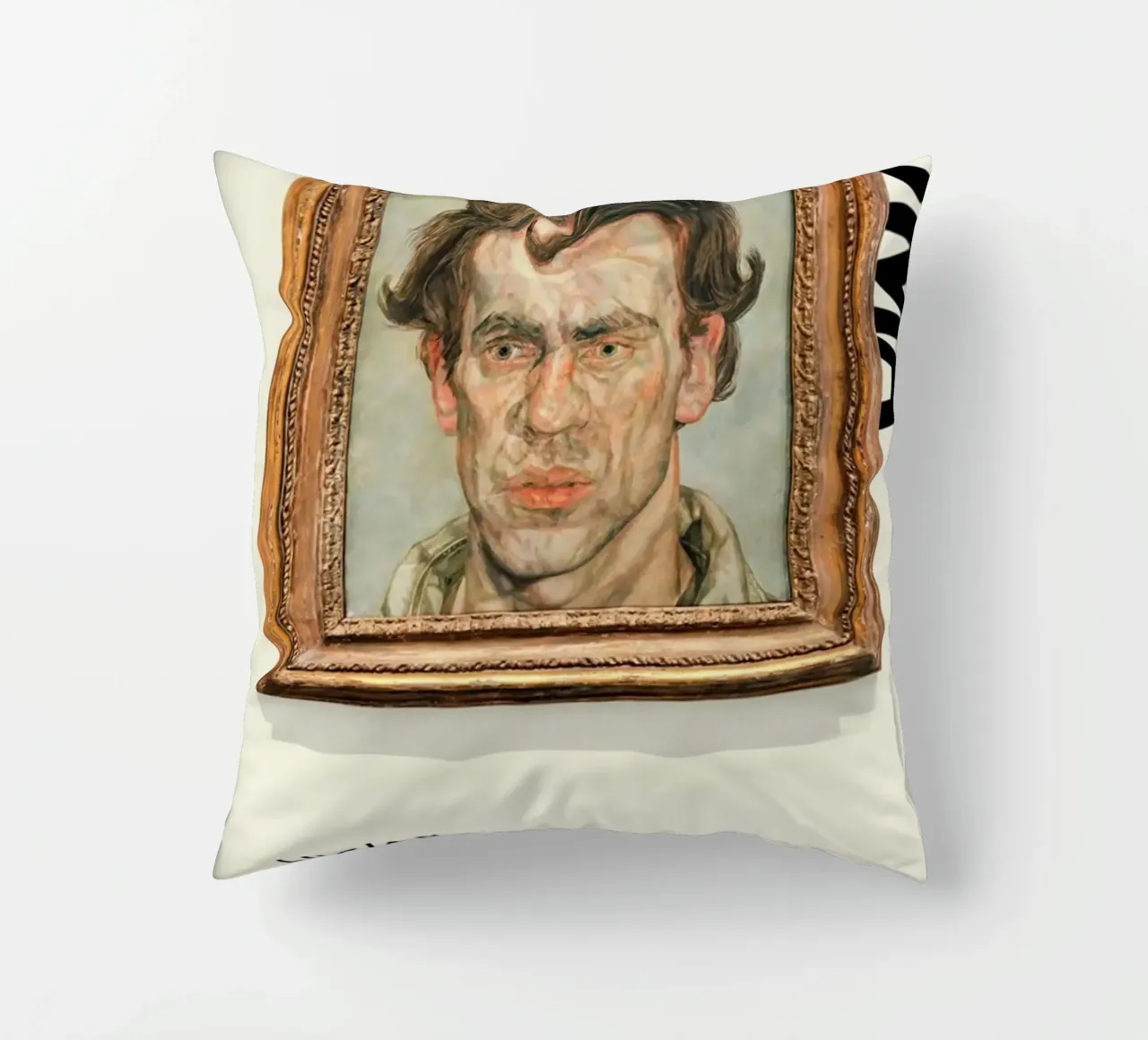 Un giovane pittore - Lucian Freud cuscino da julyebayprint