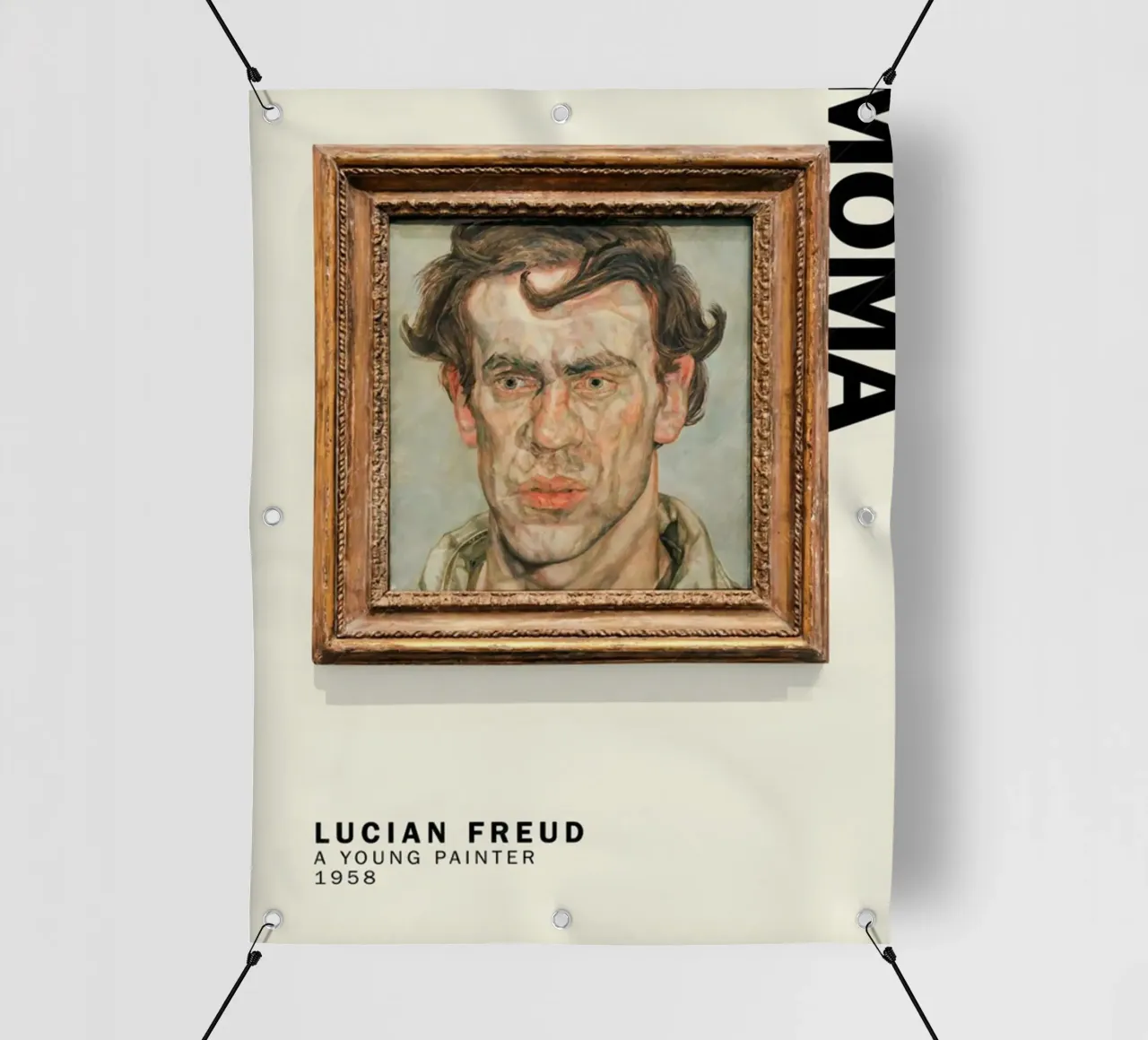 Un giovane pittore - Lucian Freud telo in pvc da julyebayprint