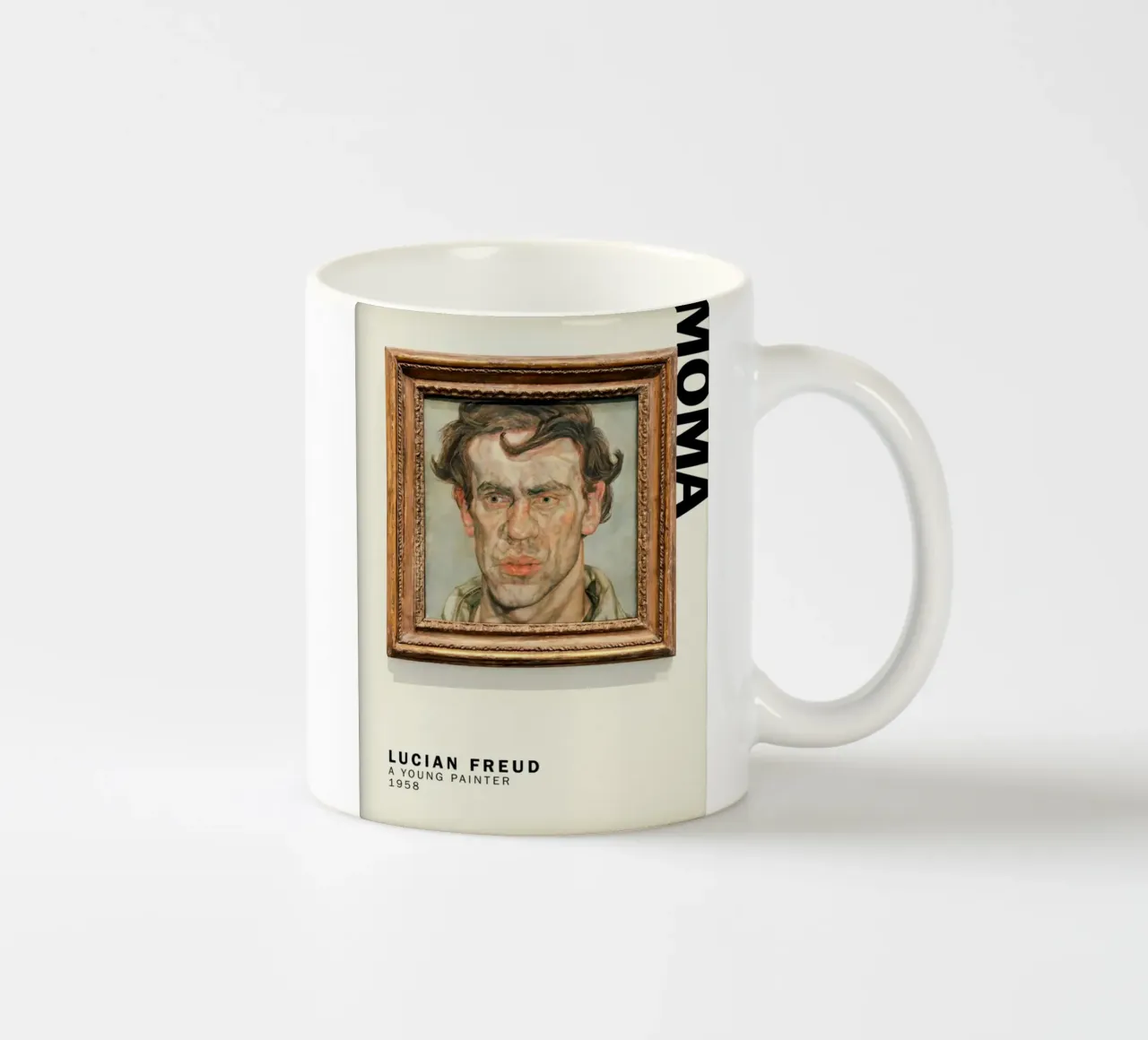 Un giovane pittore - Lucian Freud tazza in ceramica da julyebayprint