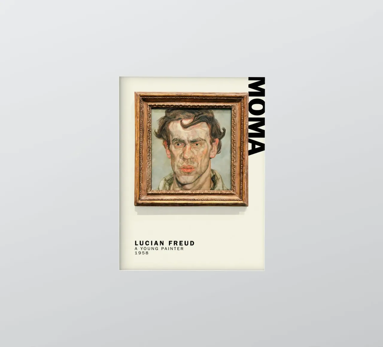 Un giovane pittore - Lucian Freud adesivo da julyebayprint