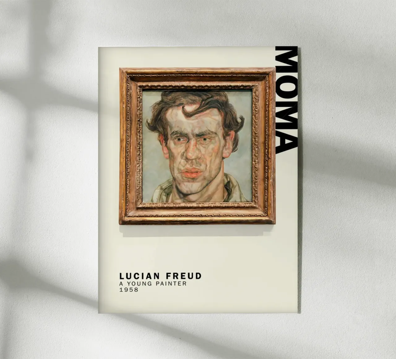 Un giovane pittore - Lucian Freud plexiglass da julyebayprint