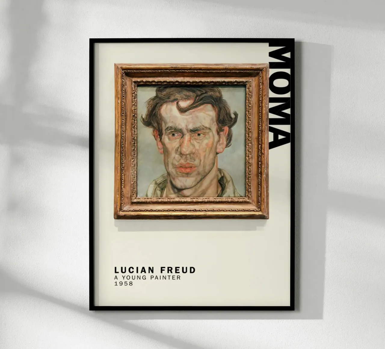 Un giovane pittore - Lucian Freud carta hahnemühle da julyebayprint