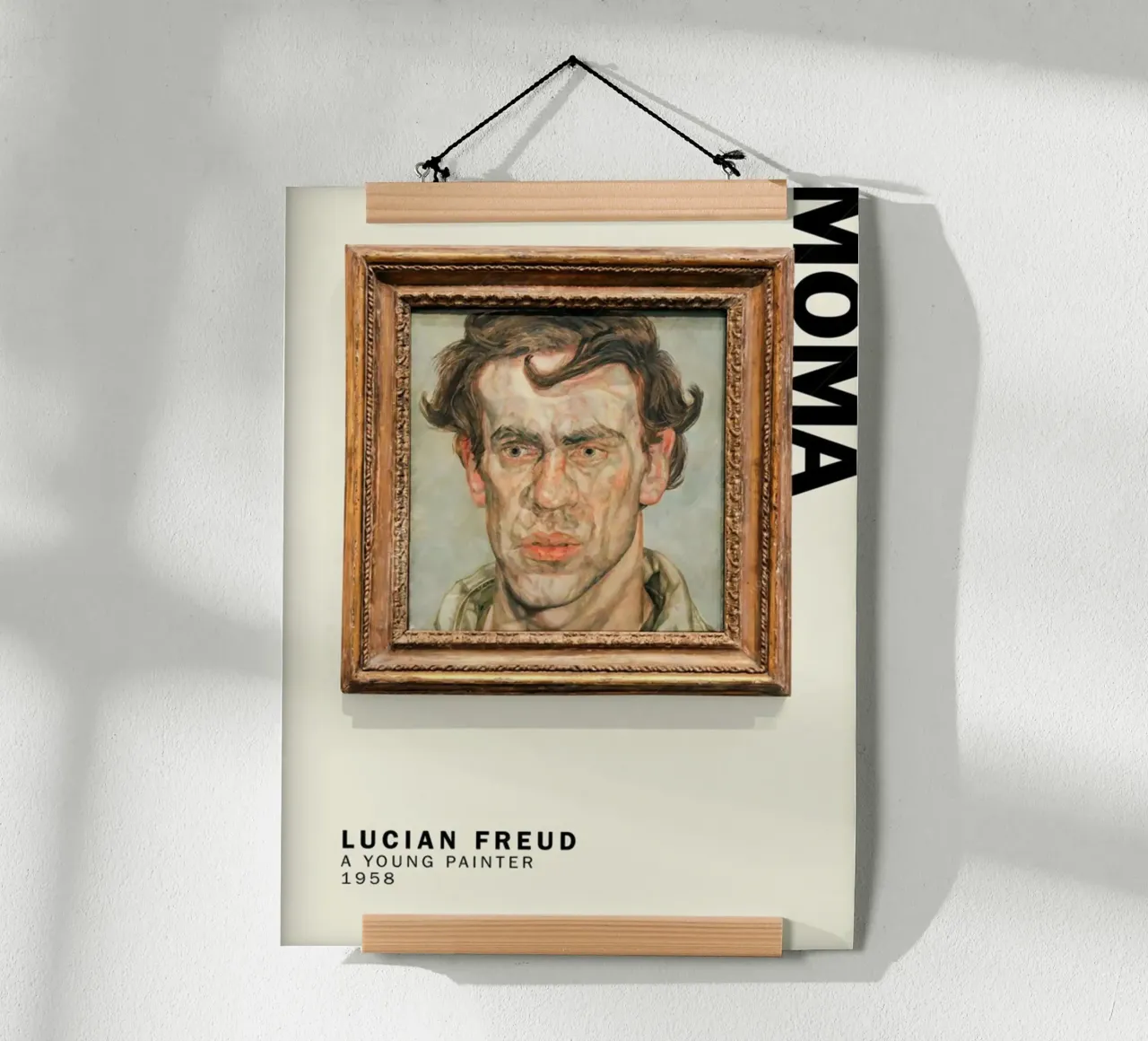 Un giovane pittore - Lucian Freud carta hahnemühle da julyebayprint