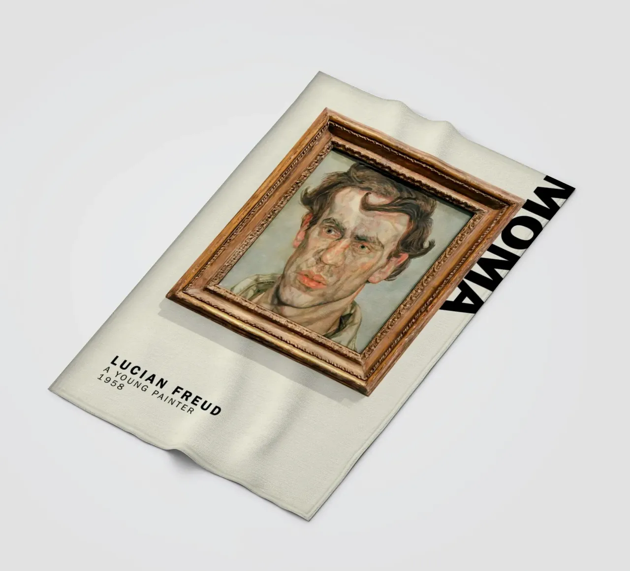 Un giovane pittore - Lucian Freud coperta in pile da julyebayprint