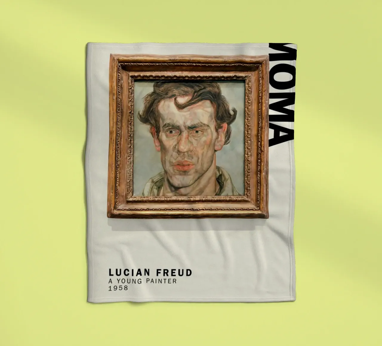 Un giovane pittore - Lucian Freud coperta in pile da julyebayprint