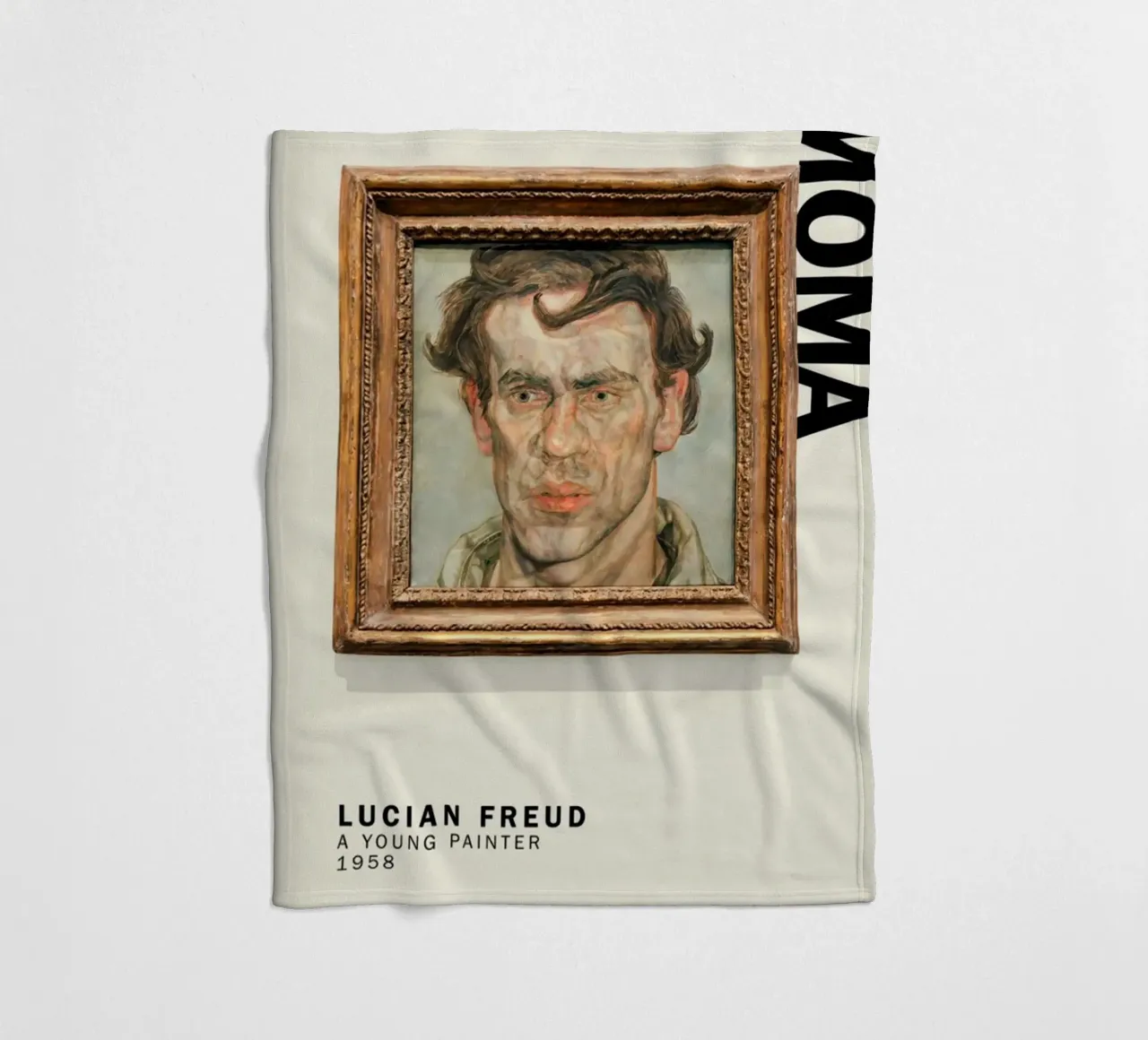 Un giovane pittore - Lucian Freud coperta in pile da julyebayprint