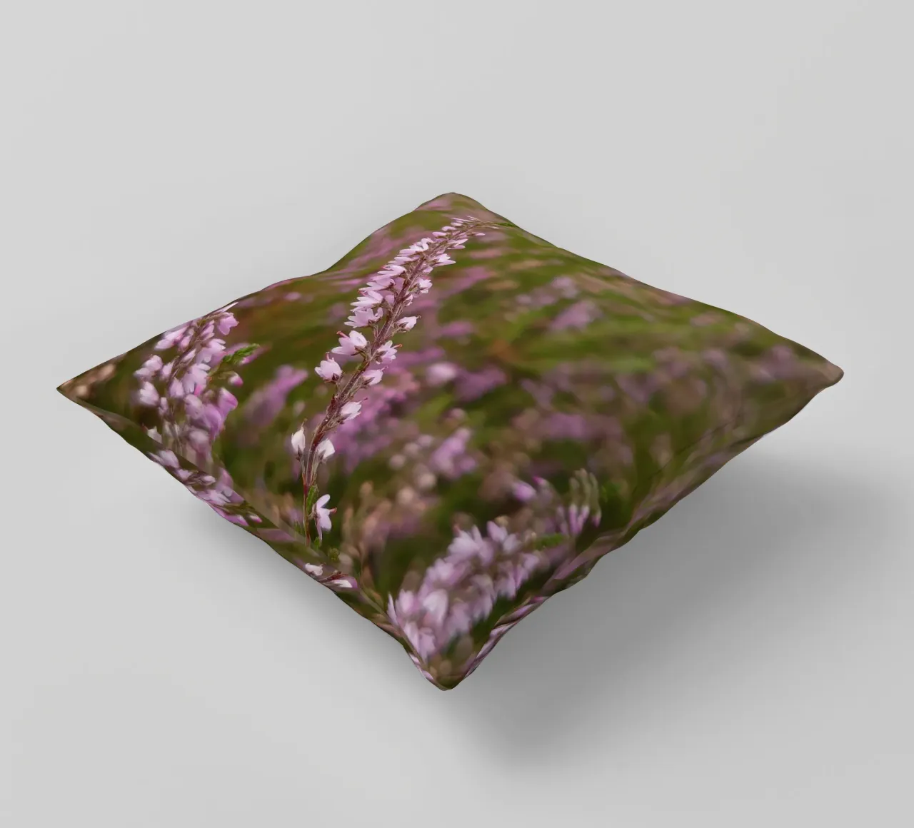 Fiori di erica rosa e viola cuscino da byrieneke