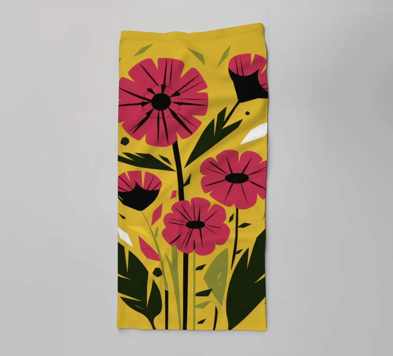 Fiori rosa oro asciugamano da bagno da Obs Canvas