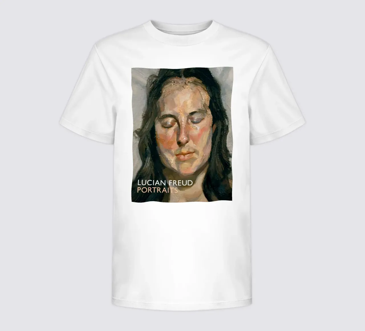 Lucian Freud Portraits kids t-shirt by julyebayprint