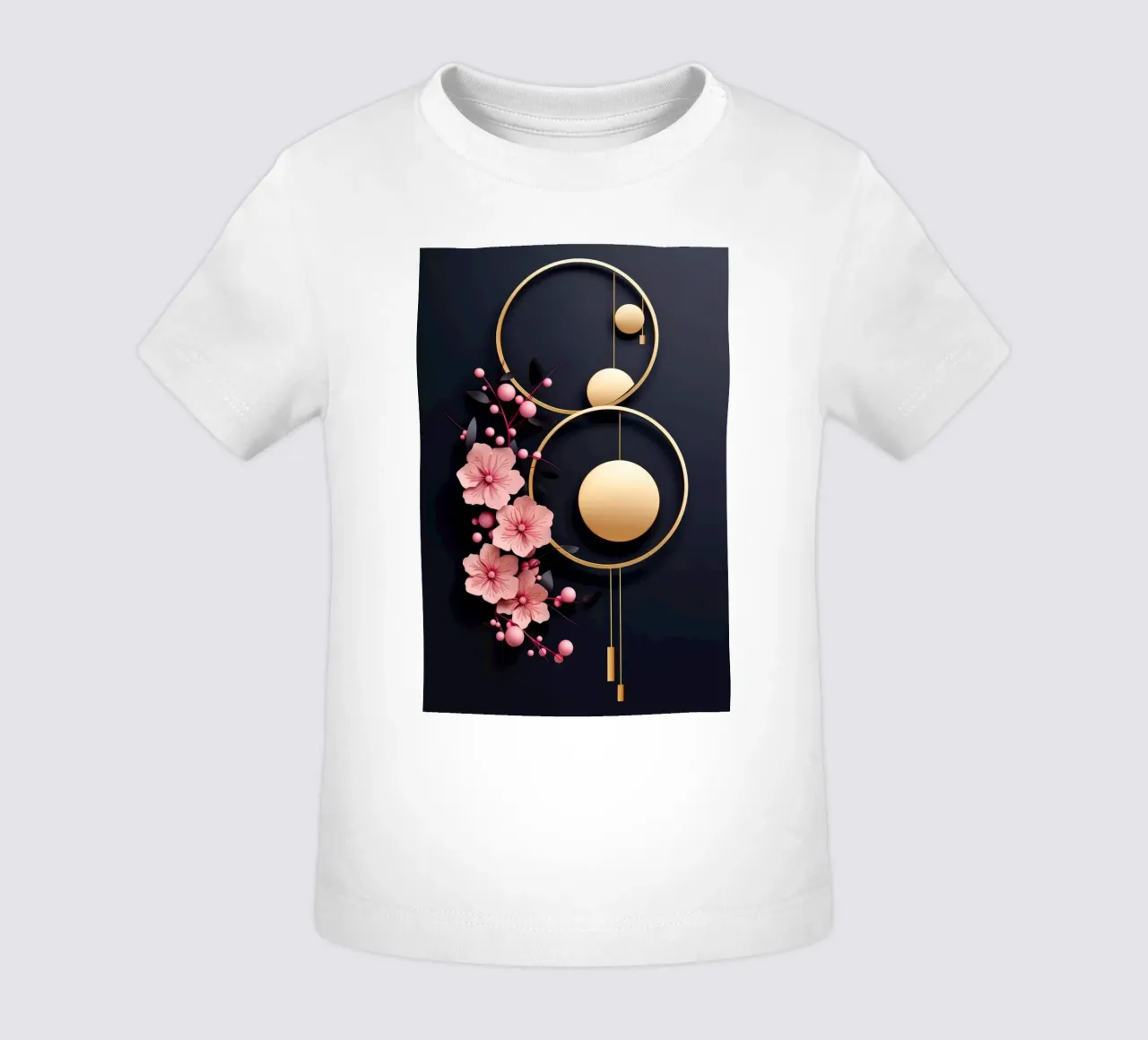 Bubblegum Abstract Minimalistic Aesthetic Floral 4 maglietta neonato da Tameo