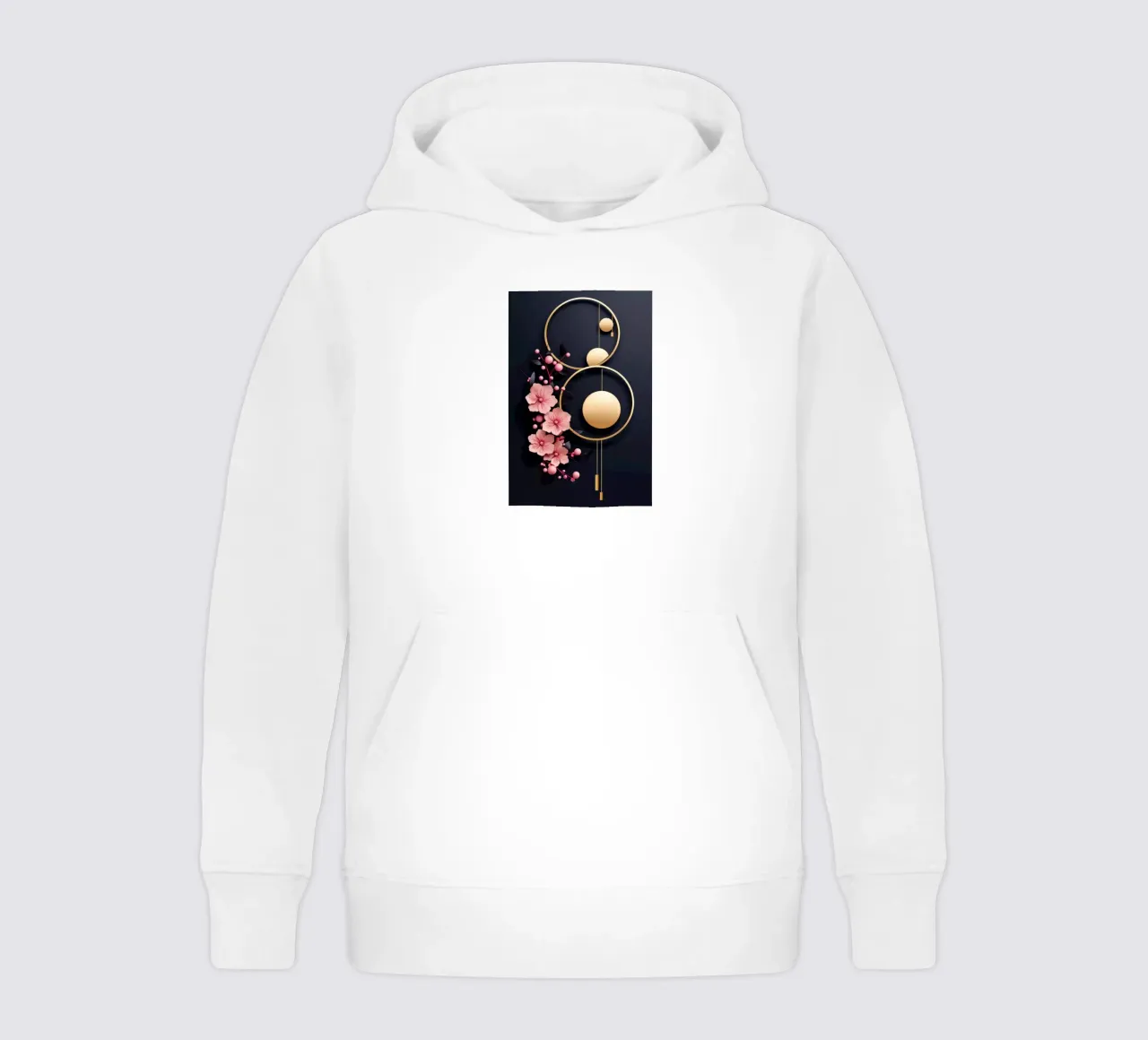 Bubblegum Abstract Minimalistic Aesthetic Floral 4 felpa bambino con cappuccio da Tameo