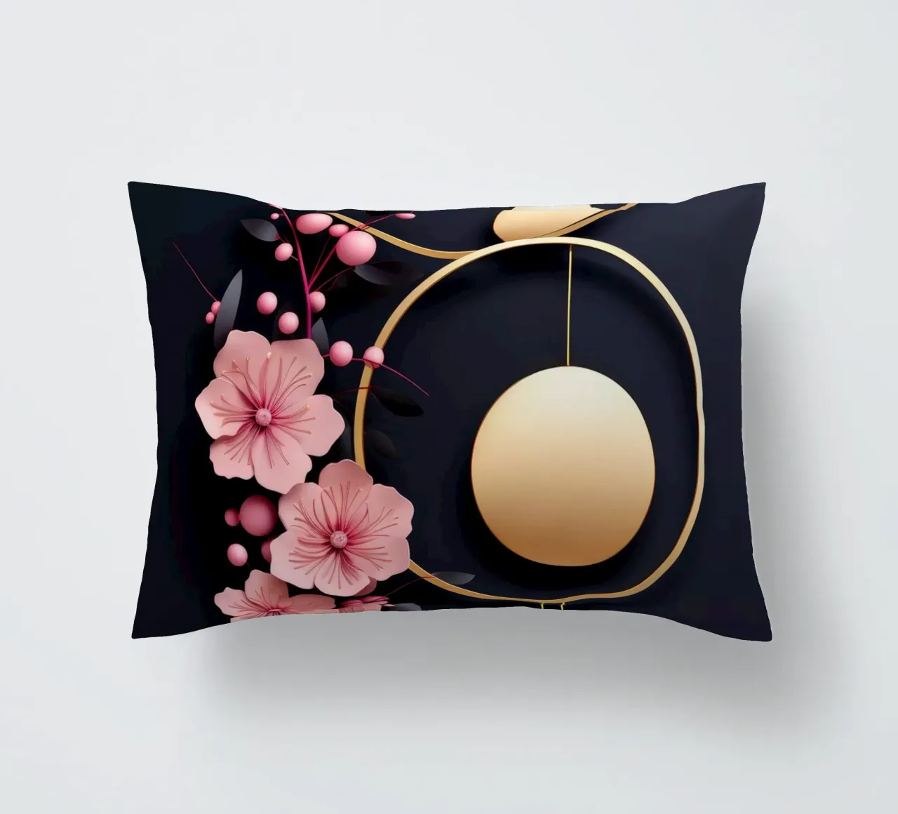 Bubblegum Abstract Minimalistic Aesthetic Floral 4 cuscino da Tameo