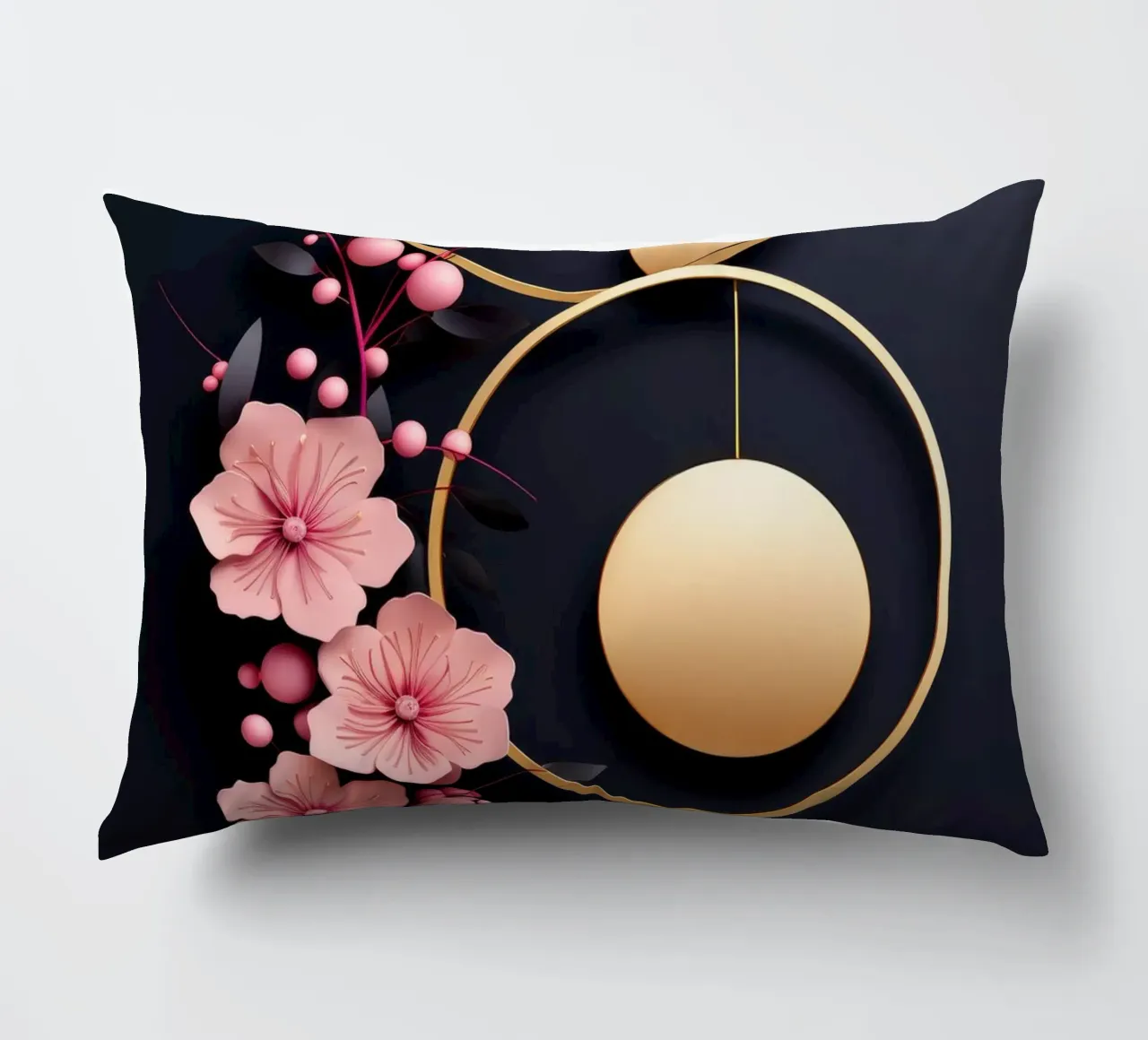 Bubblegum Abstract Minimalistic Aesthetic Floral 4 cuscino da Tameo