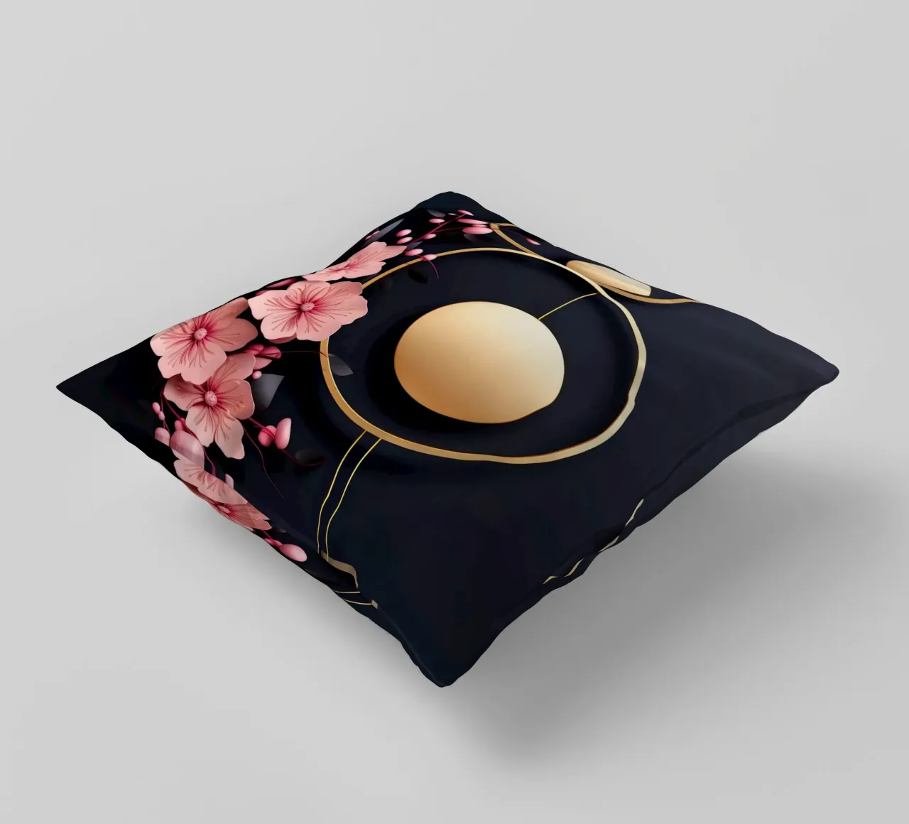 Bubblegum Abstract Minimalistic Aesthetic Floral 4 cuscino da Tameo