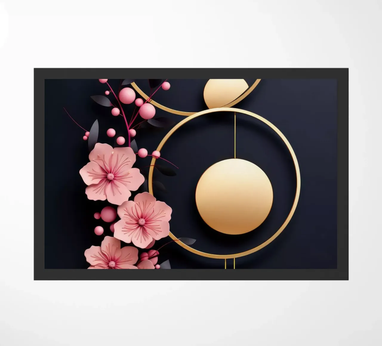 Bubblegum Abstract Minimalistic Aesthetic Floral 4 zerbino da Tameo