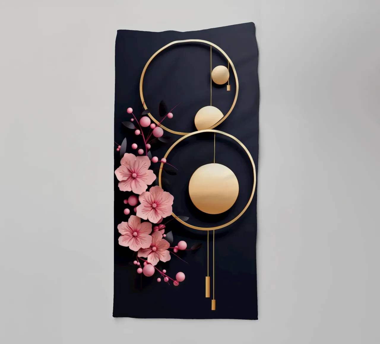 Bubblegum Abstract Minimalistic Aesthetic Floral 4 asciugamano da bagno da Tameo