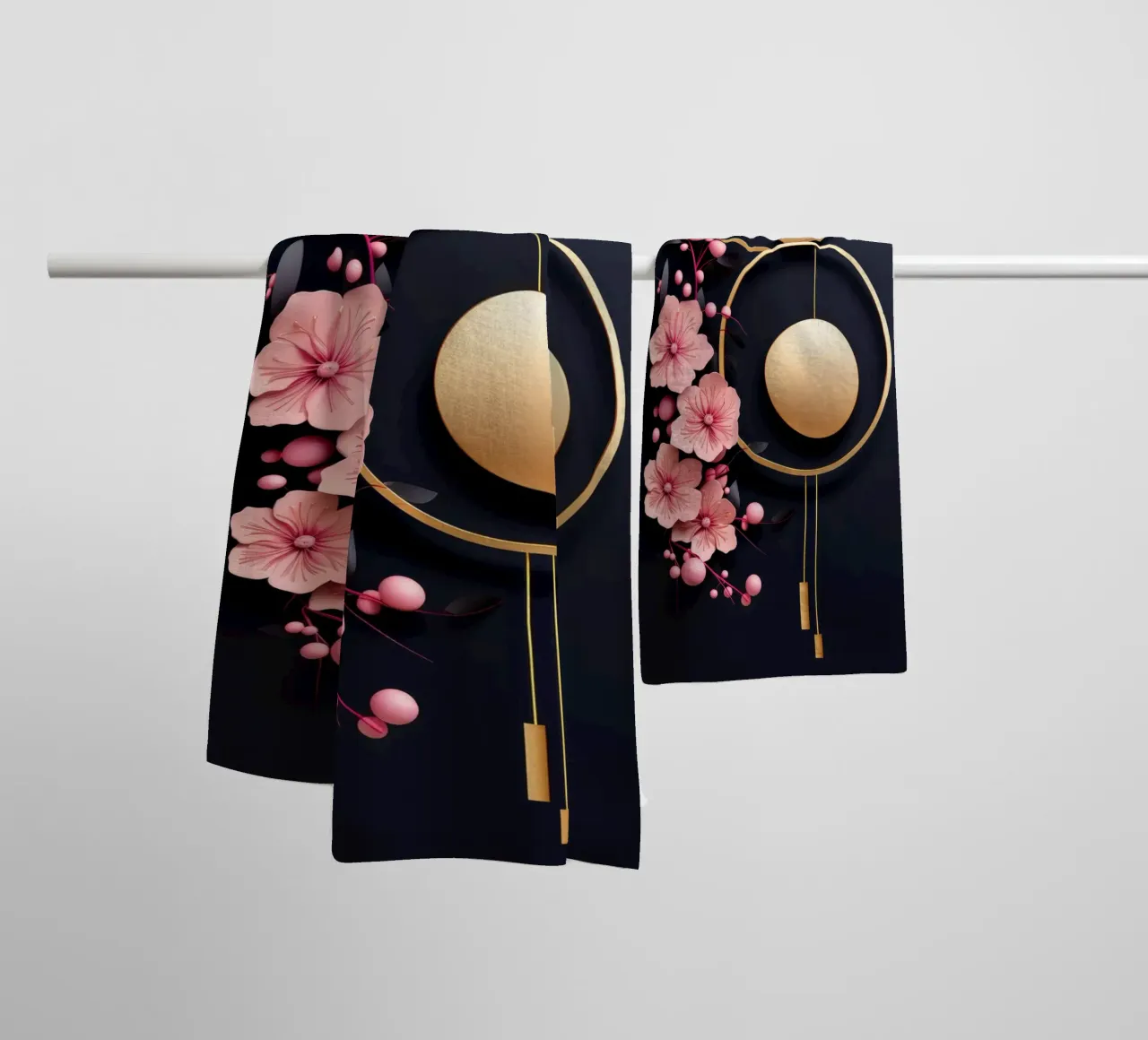 Bubblegum Abstract Minimalistic Aesthetic Floral 4 asciugamano da bagno da Tameo