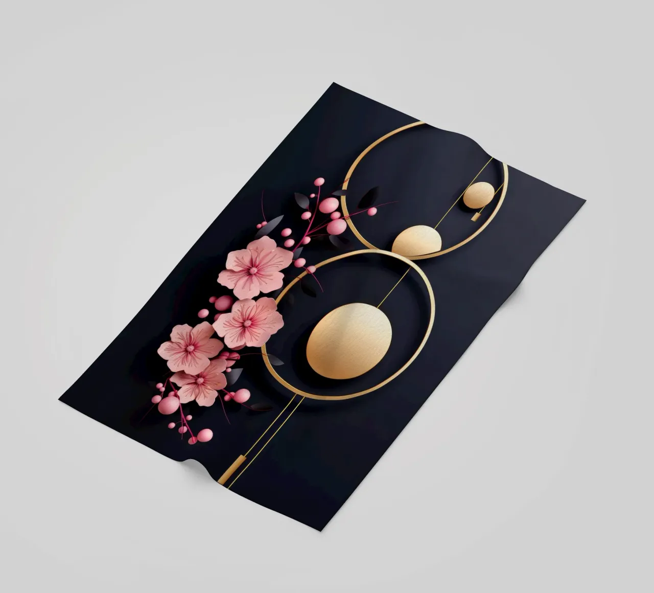 Bubblegum Abstract Minimalistic Aesthetic Floral 4 telo mare da Tameo