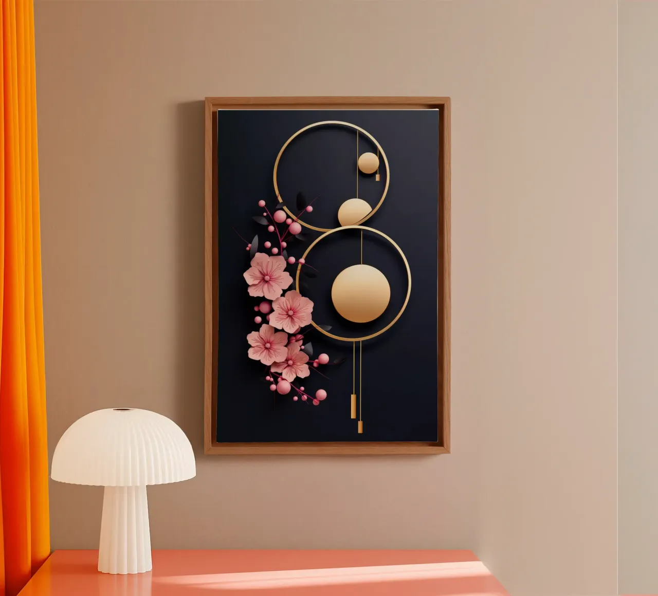 Bubblegum Abstract Minimalistic Aesthetic Floral 4 canvas by Tameo