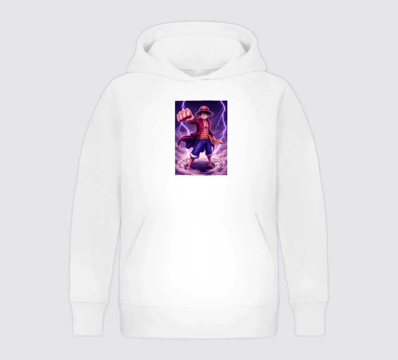 One Piece - Monkey D Luffy kids hoodie by Lembayung art