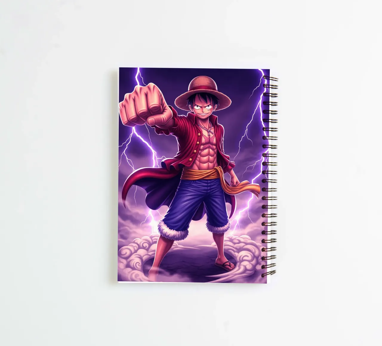 One Piece - Monkey D Luffy spiral notebook by Lembayung art