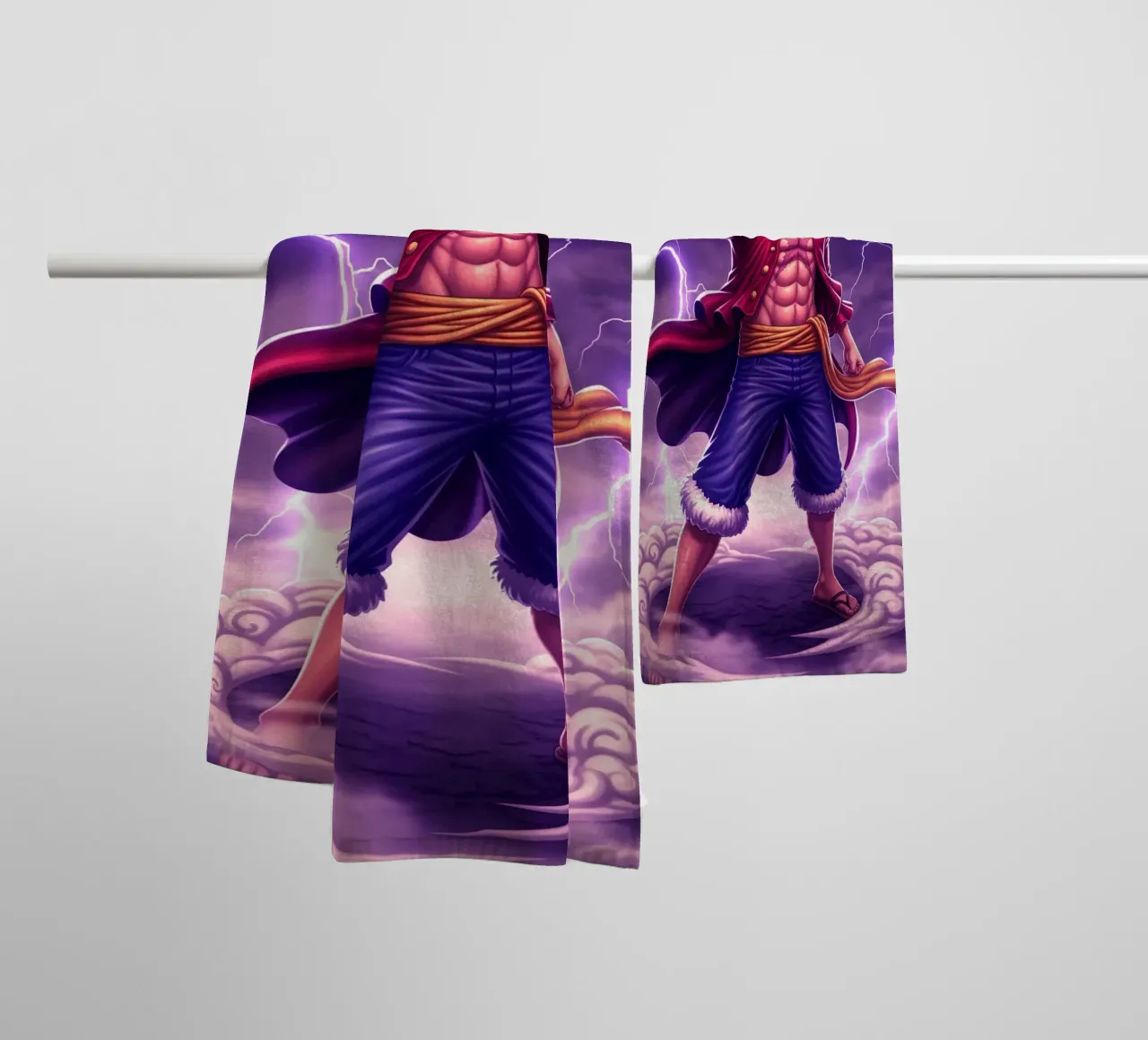 One Piece - Monkey D Luffy asciugamano da bagno da Lembayung art