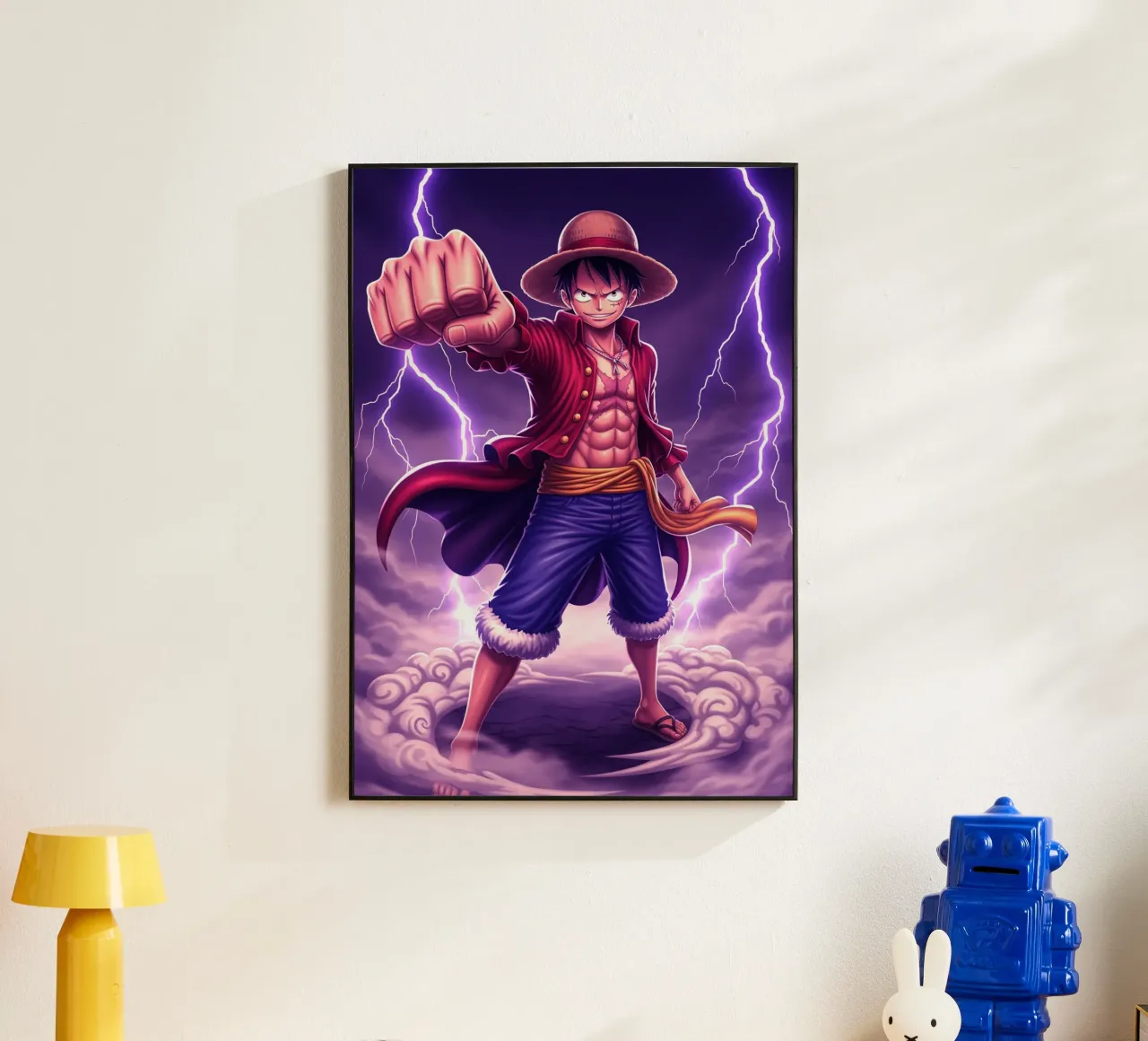 One Piece - Monkey D Luffy alluminio dibond da Lembayung art
