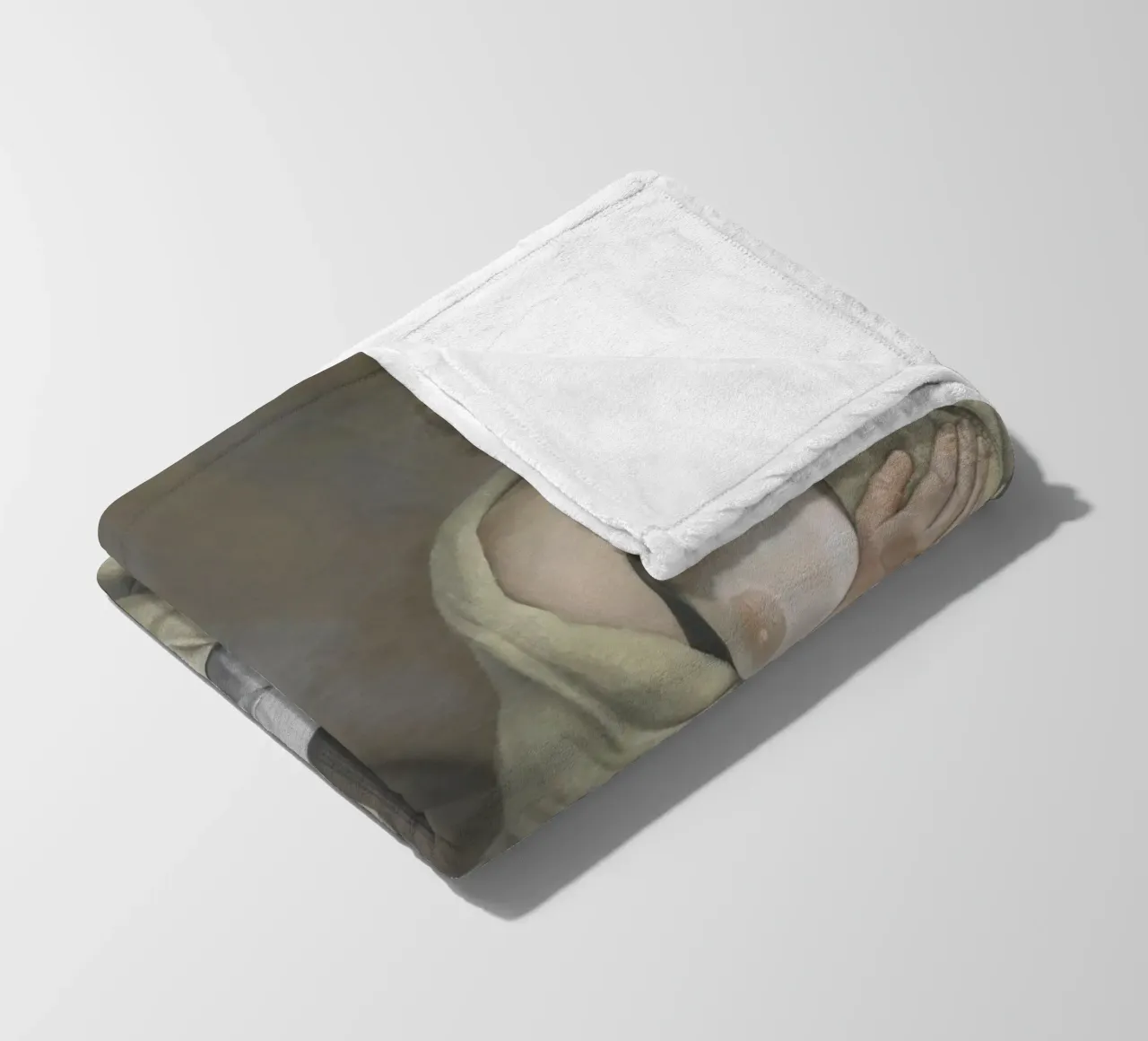 La ragazza con il cane bianco - Lucian Freud coperta in pile da julyebayprint