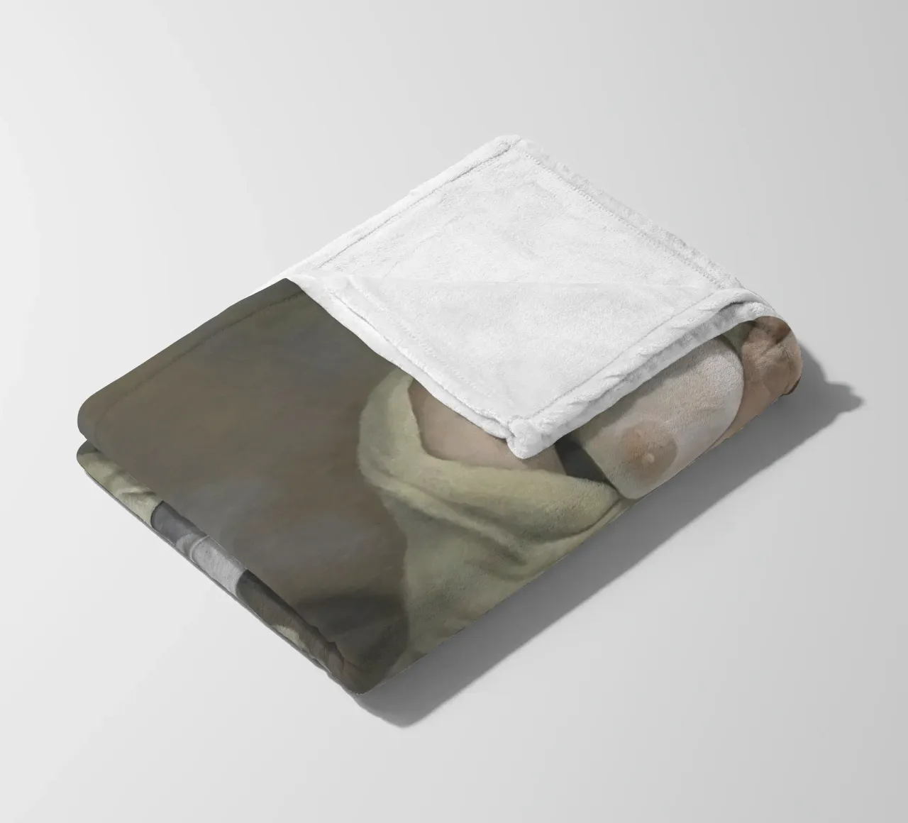 La ragazza con il cane bianco - Lucian Freud coperta in pile da julyebayprint