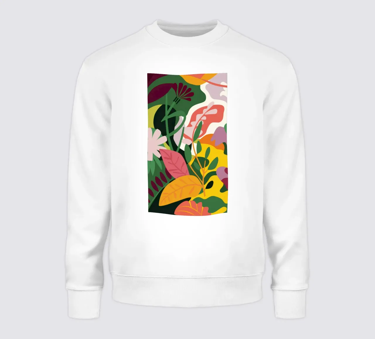 La jungla abstracta de Flamingo sudadera de Thistle Bloom
