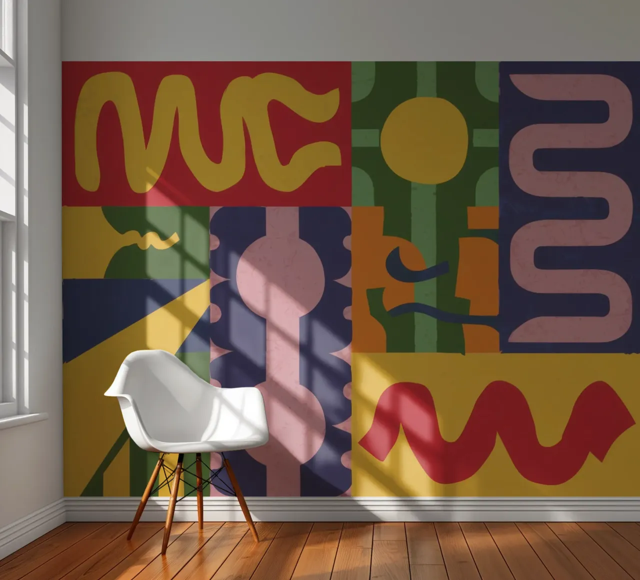 Modern Abstract Totem Fototapete von Line Fable